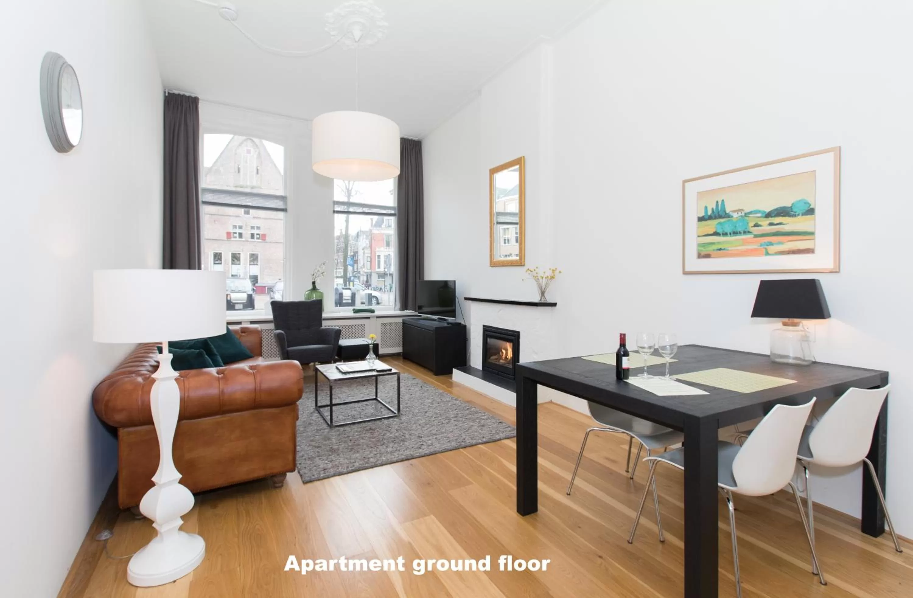 Living room in Hotel de Vischpoorte, centrum Deventer en aan de IJssel