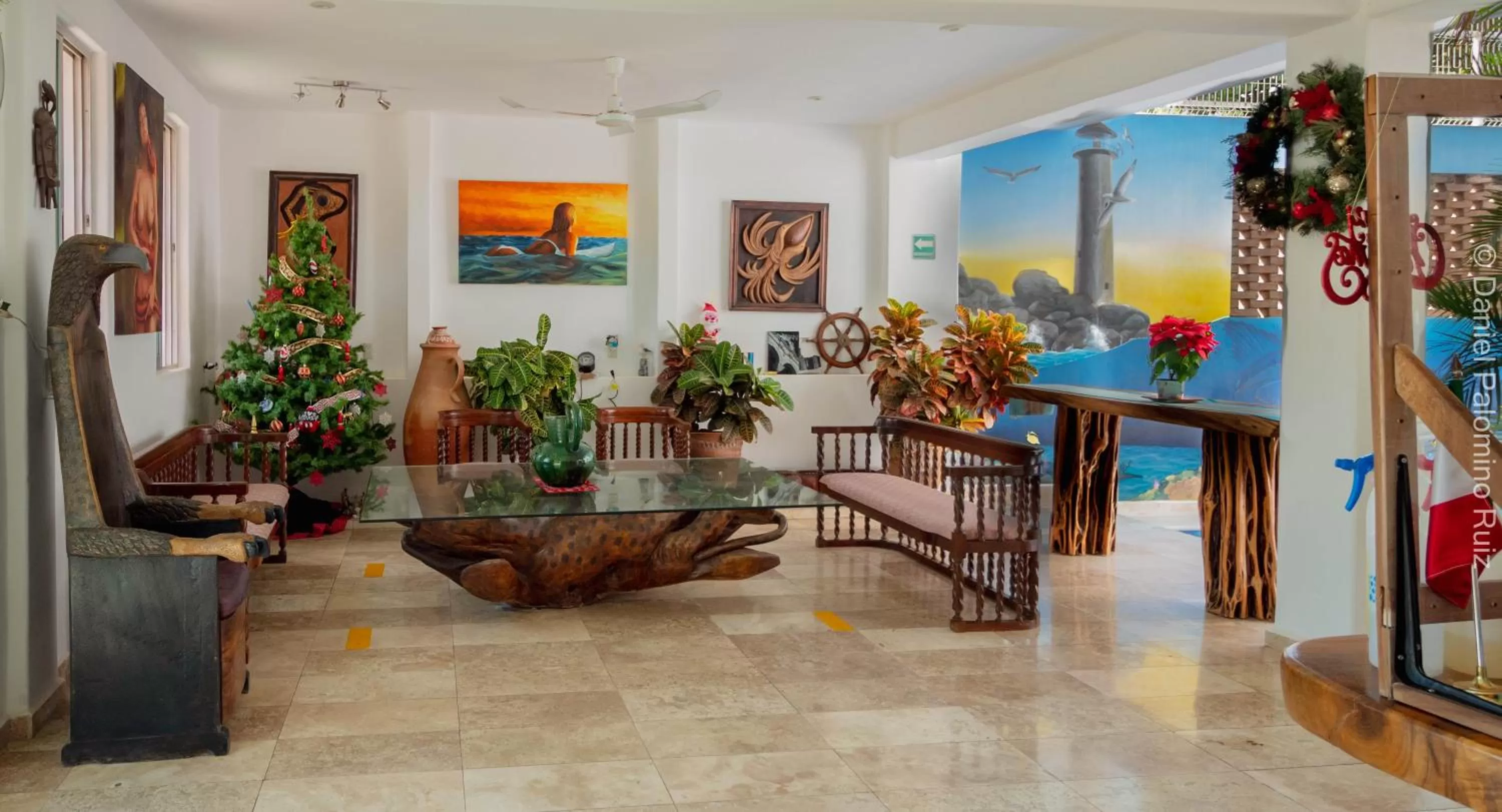 Living room in Hotel Casa Pridda