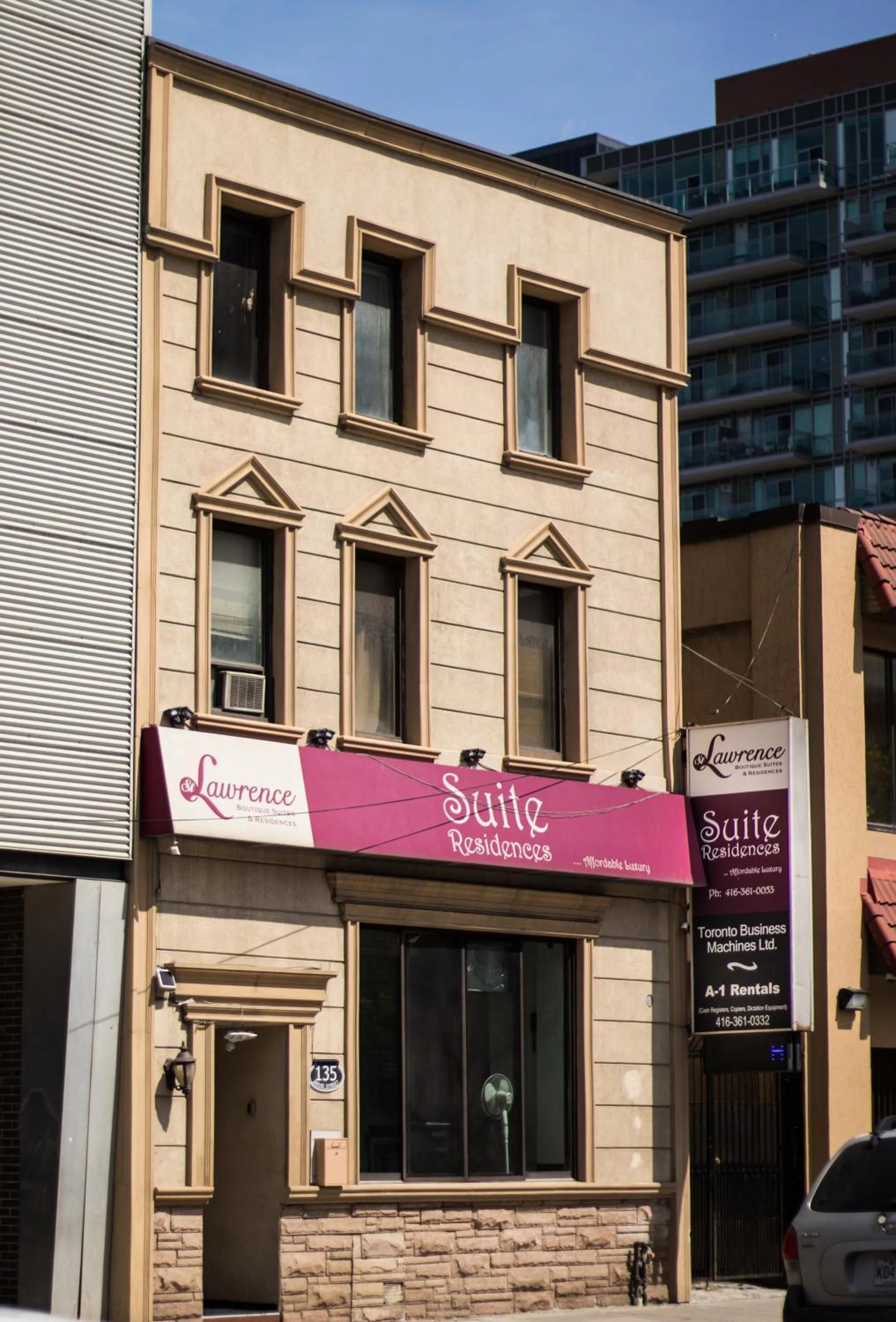 Facade/entrance in Saint Lawrence Residences and Suites