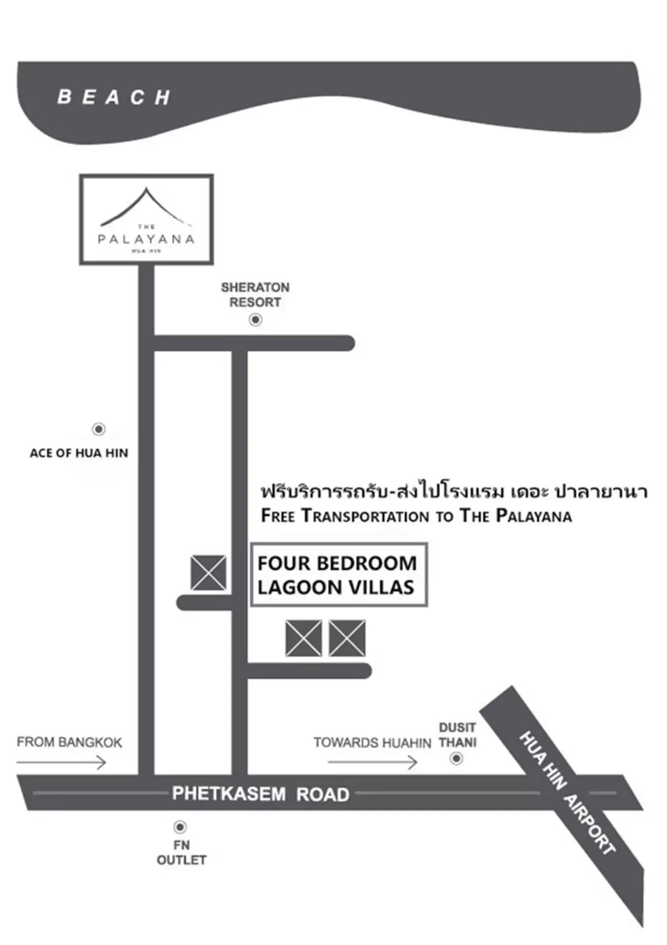 Four-Bedroom Villa (8 Adults) in The Palayana Hua Hin Four-Bedroom Villa (8 Adults) in The Palayana Hua Hin