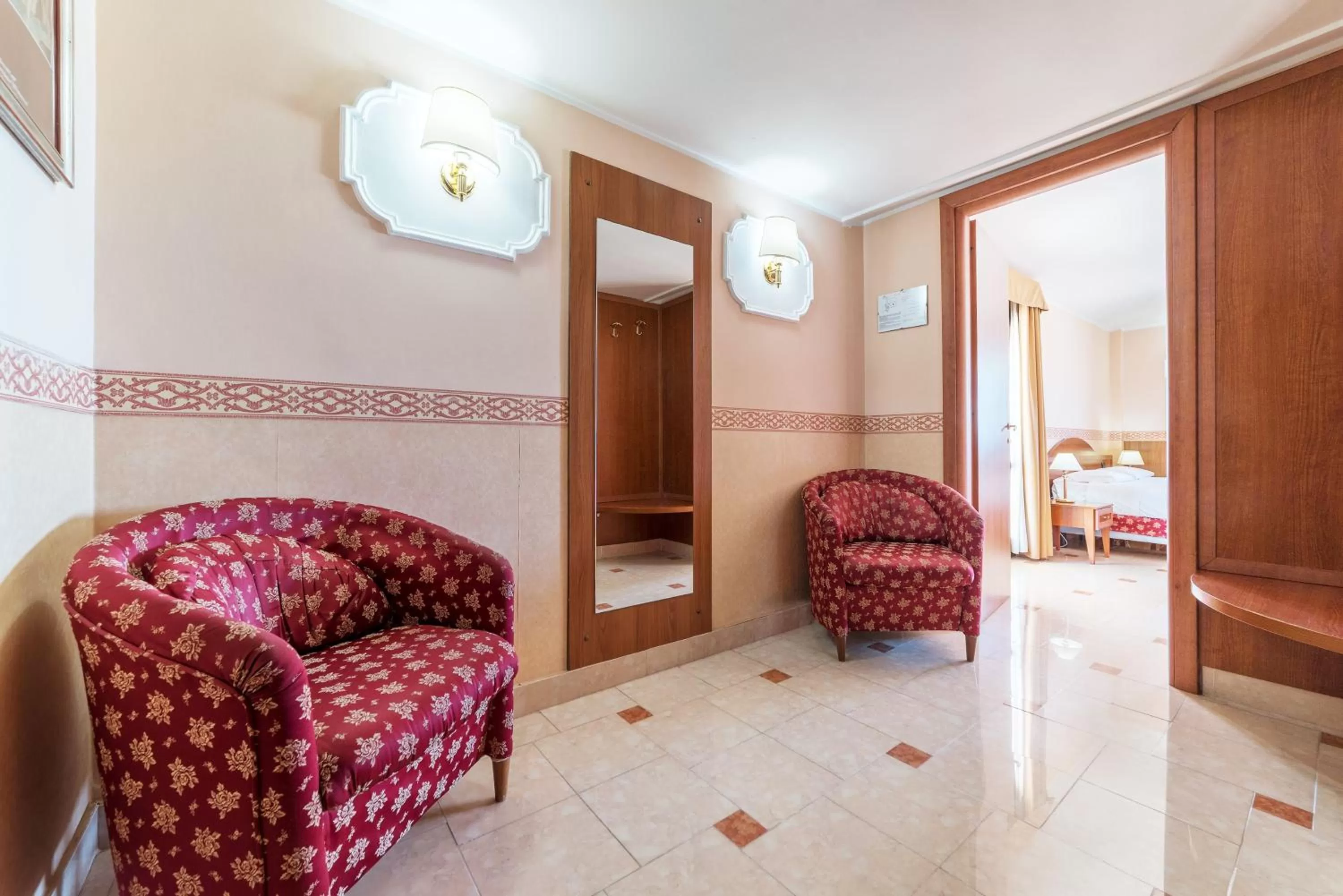 Bed in Hotel Riviera Fiumicino