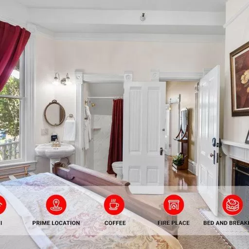 Bathroom in Hennessey House Bed and Breakfast