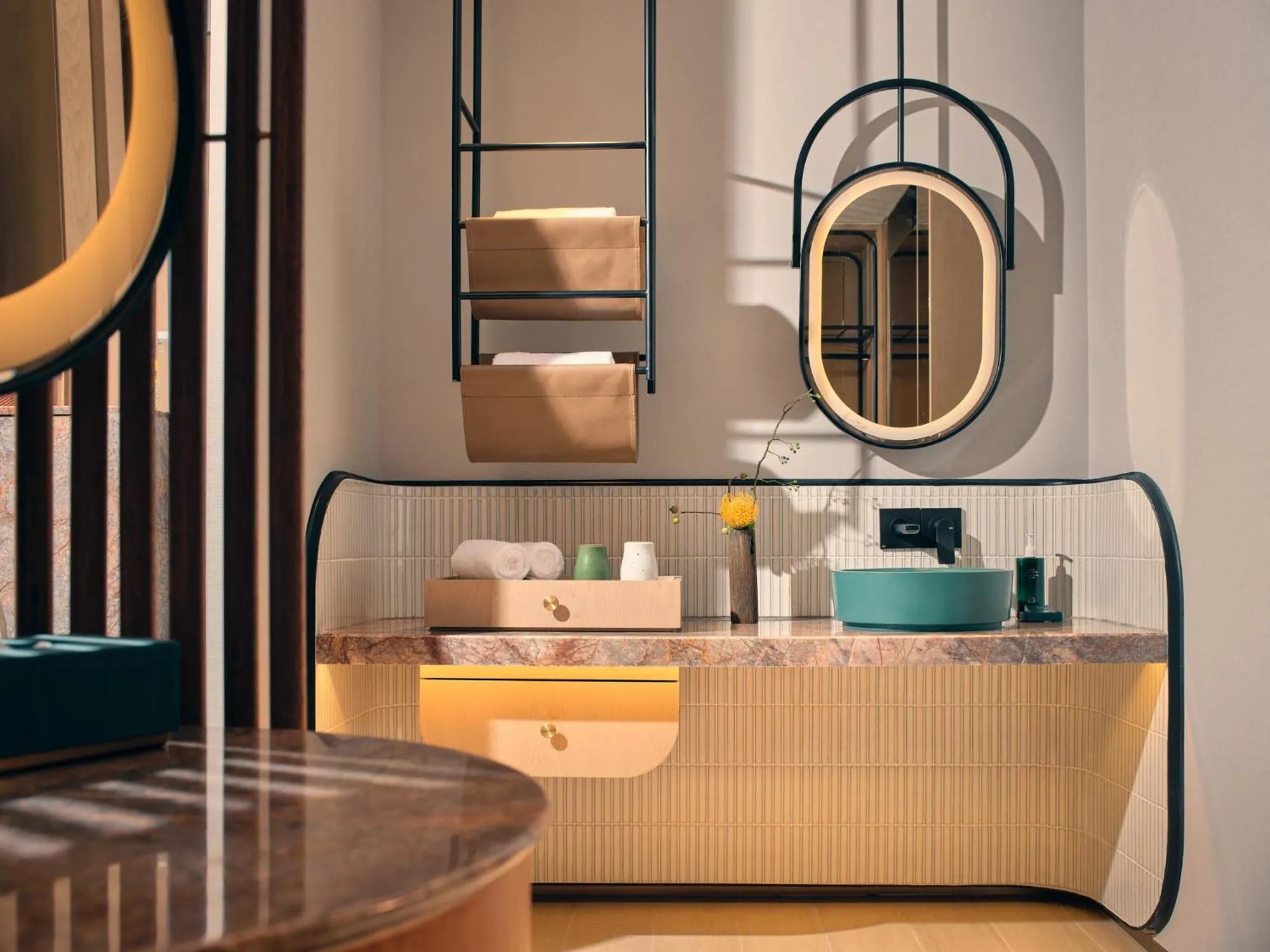 Toilet in Hotel Indigo Hangzhou Uptown,Close to Westlake , boutique design hotel with freeflow minibar