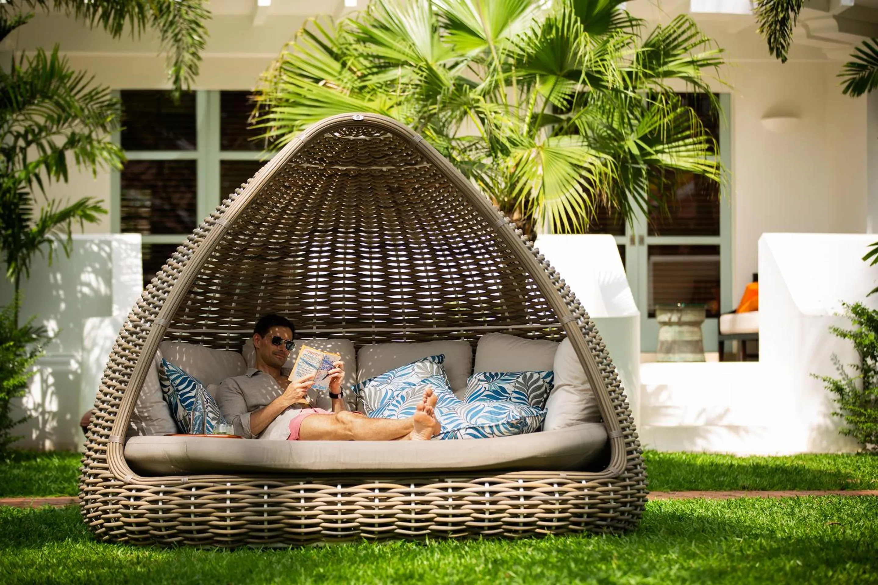 People in Raffles Grand Hotel d'Angkor