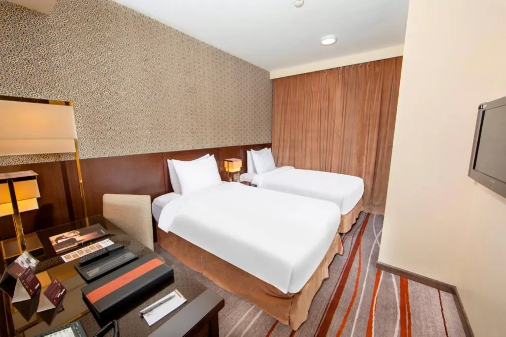 Bed in Dallah Taibah Hotel