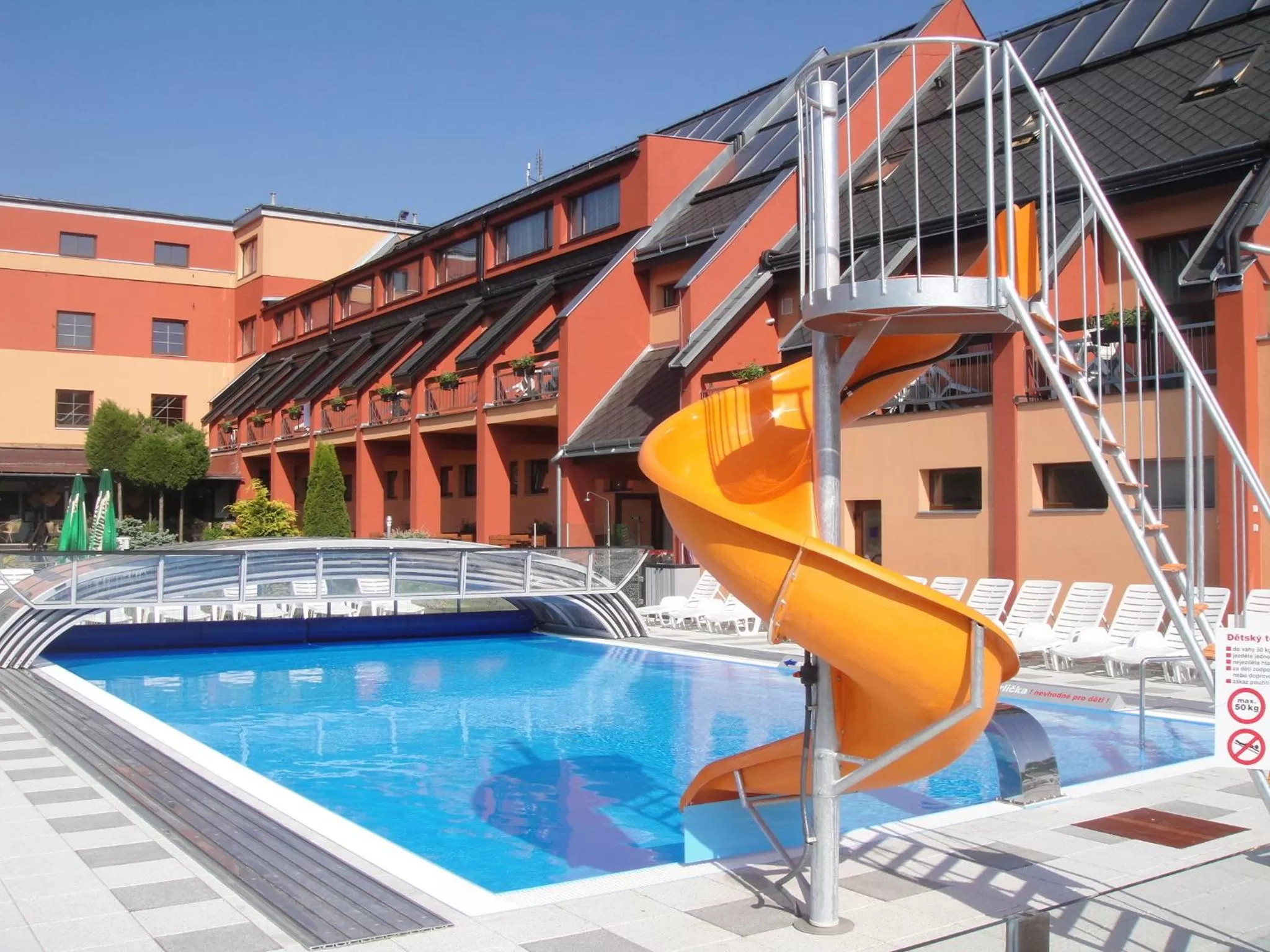 Swimming pool in OREA Resort Panorama Moravský kras