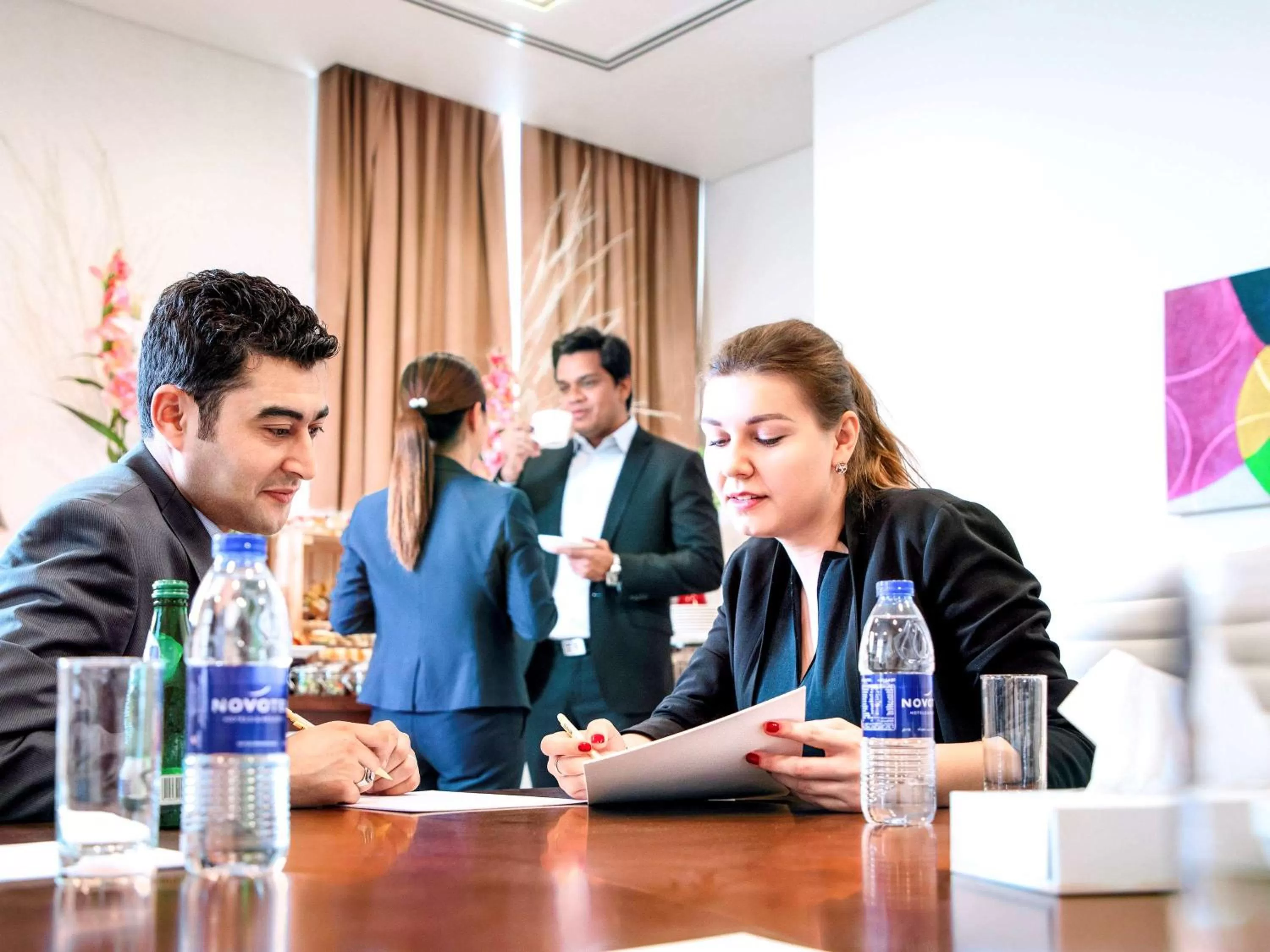 On site in Novotel Abu Dhabi Gate