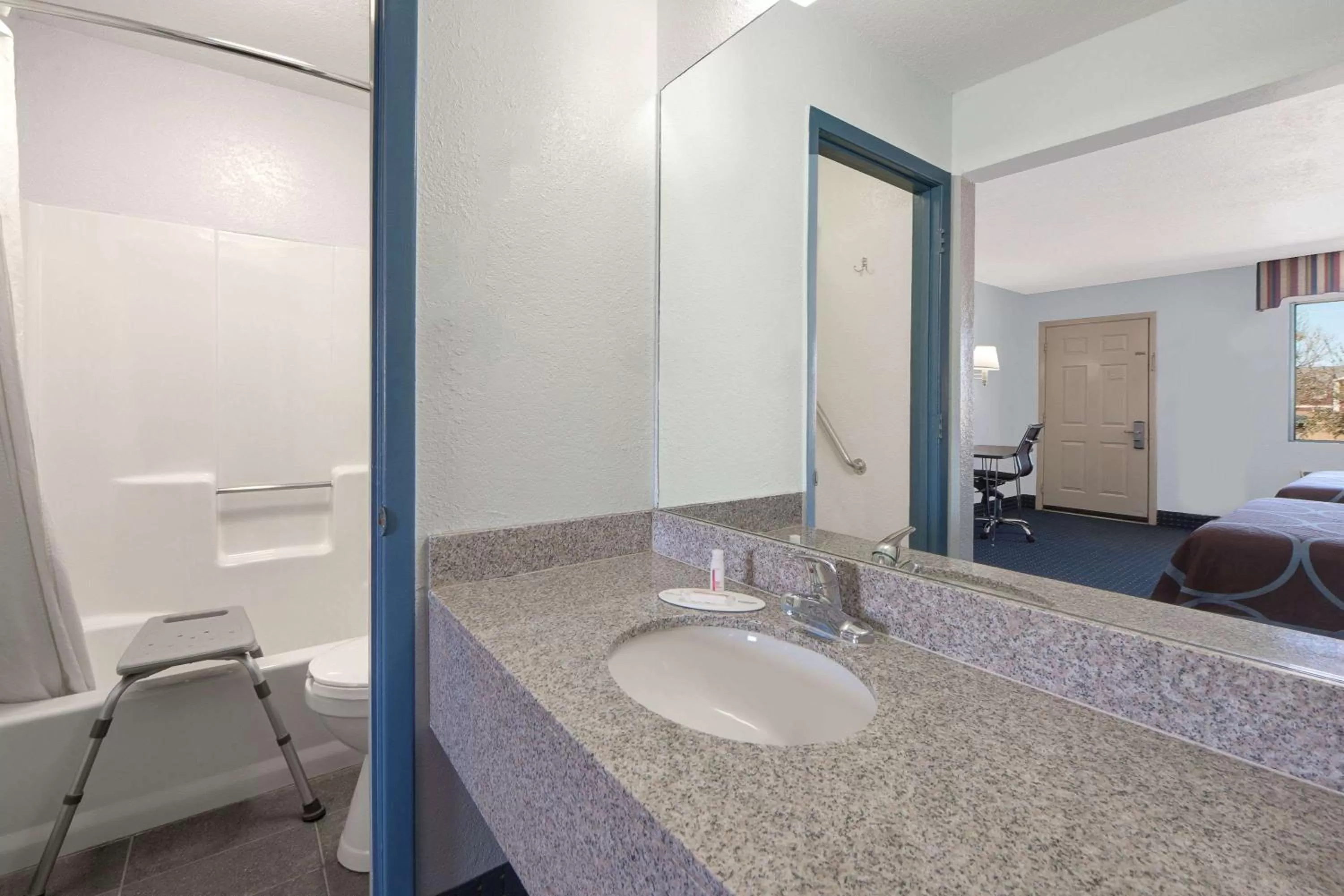 Bathroom in Super 8 by Wyndham Dumas TX