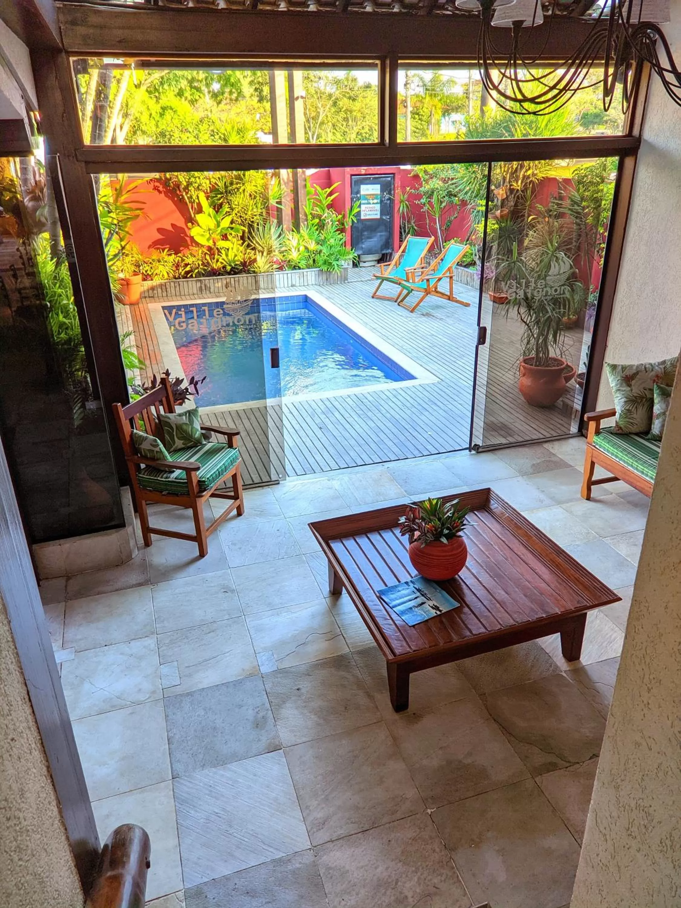 Living room in Pousada Villegaignon