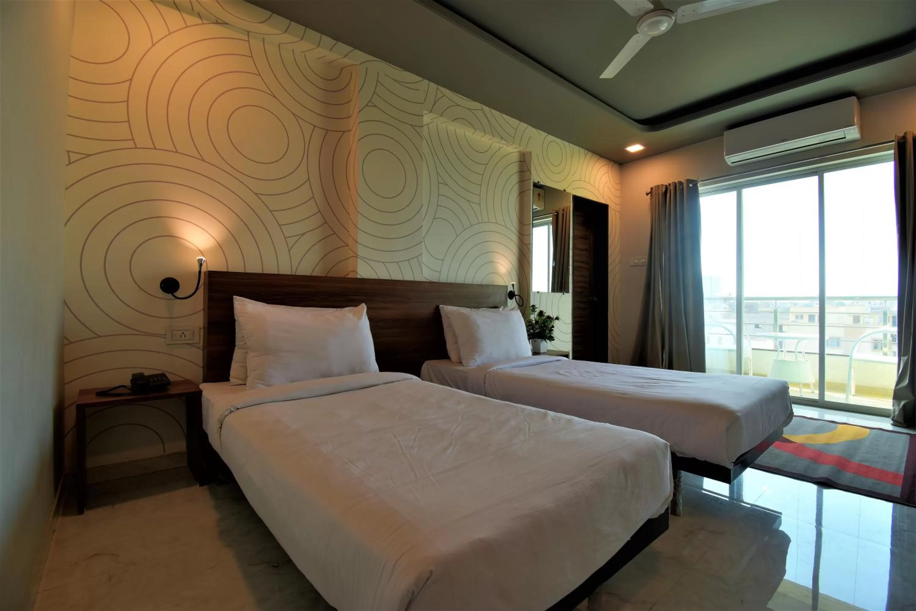 Bedroom, Bed in Manomay Homes