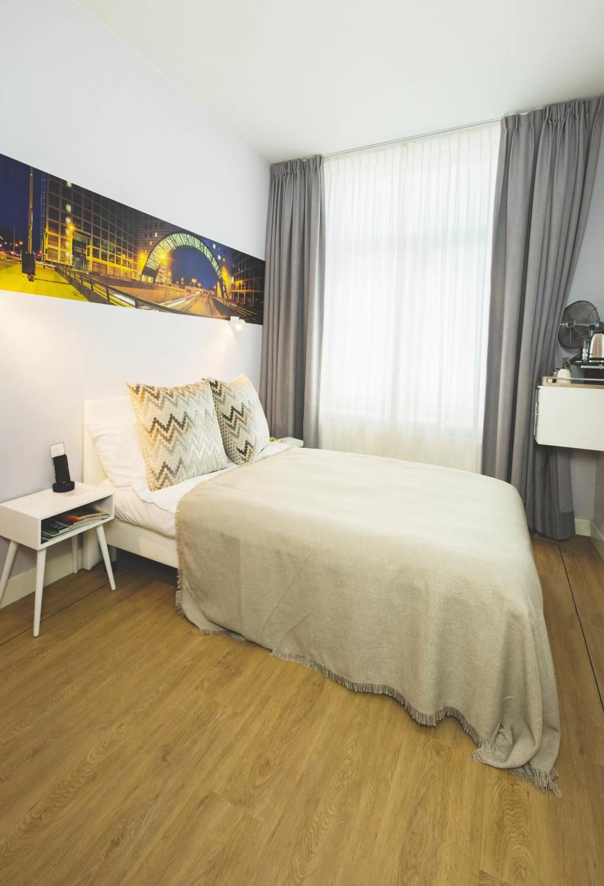 Bed in Stadsvilla Hotel Mozaic Den Haag