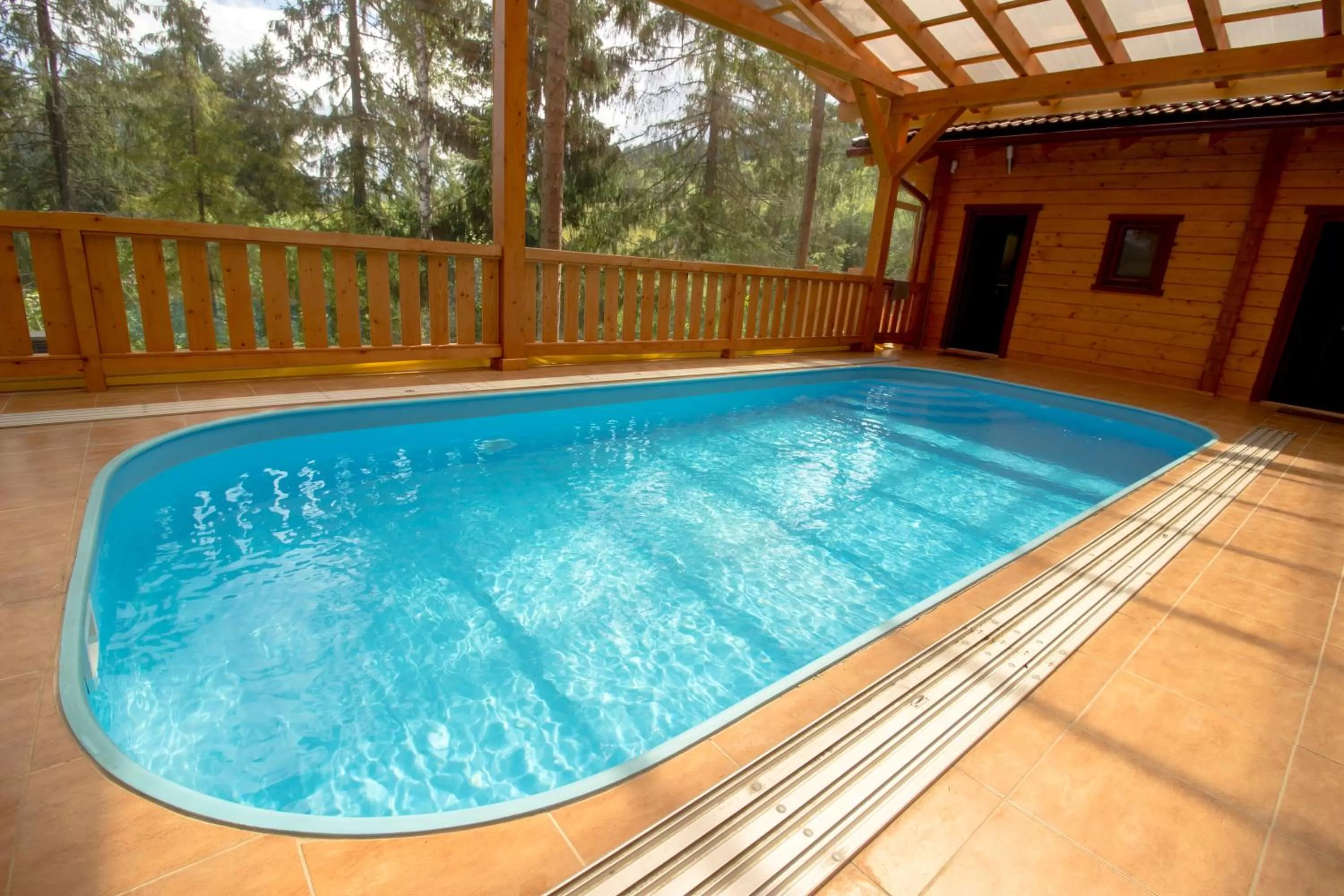 Pool view in SKI CIERNY BALOG