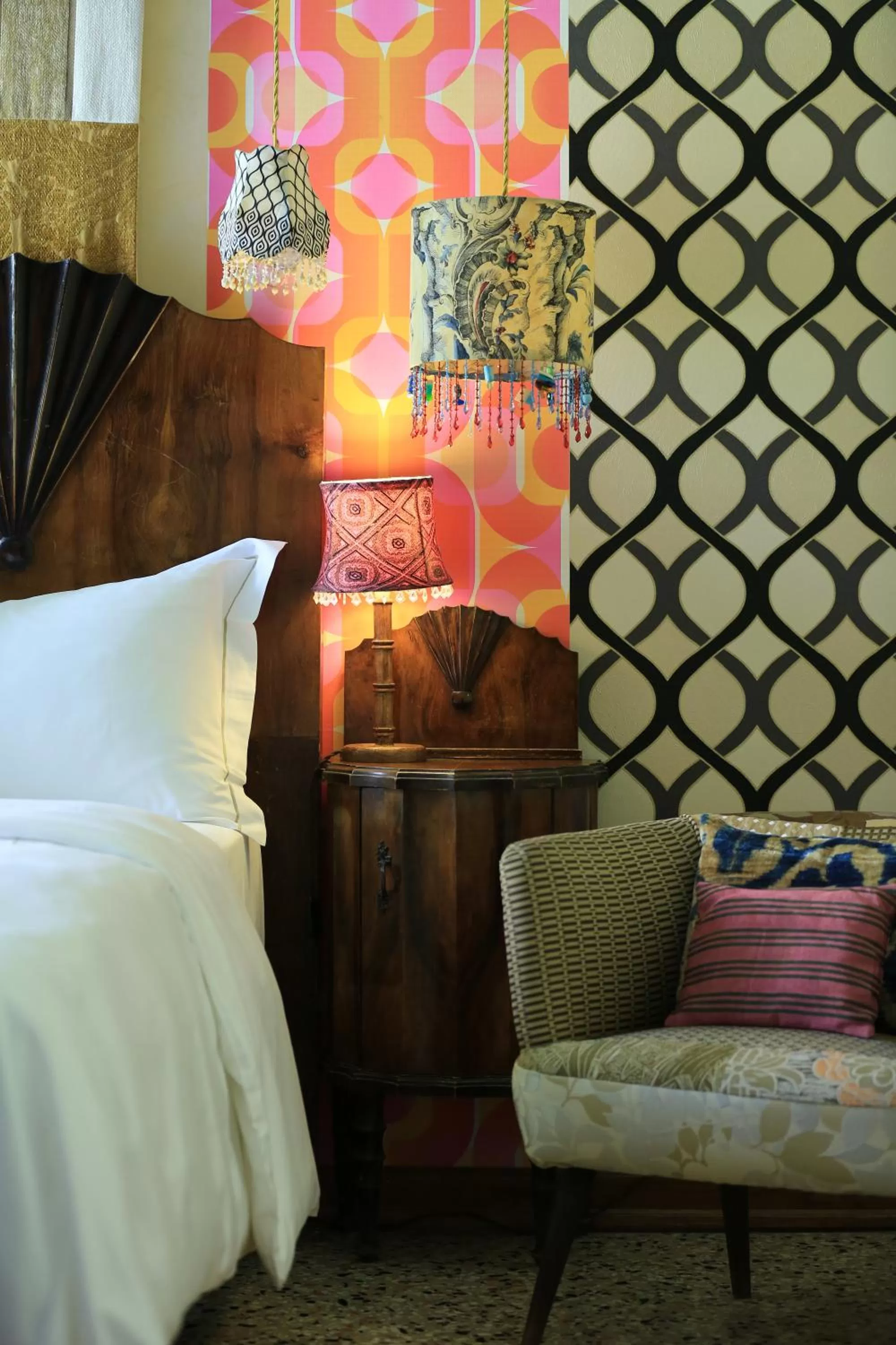 Decorative detail, Bed in Novecento Boutique Hotel