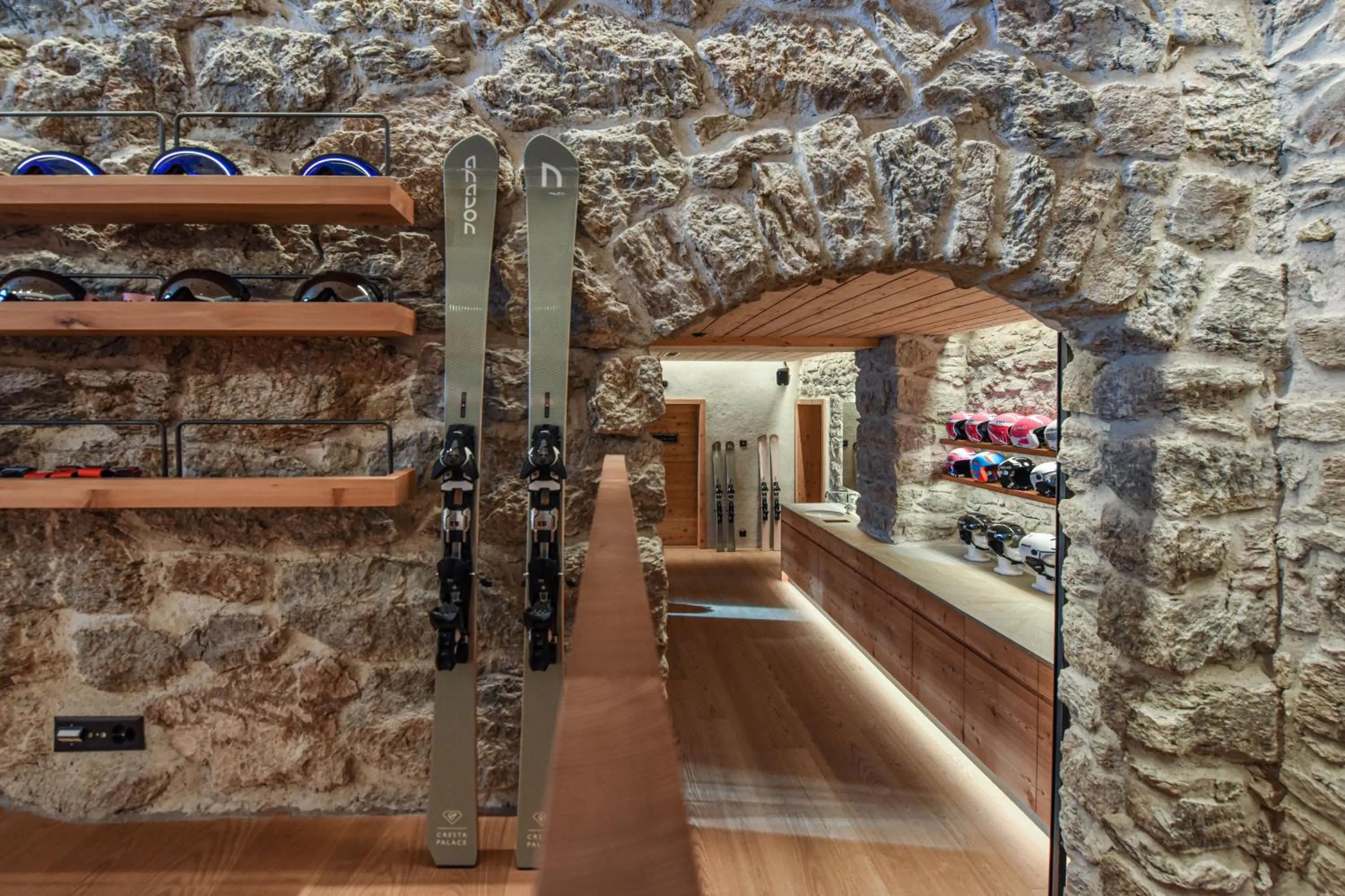 On-site shops in Cresta Palace Celerina St Moritz Ski In and Ski Out