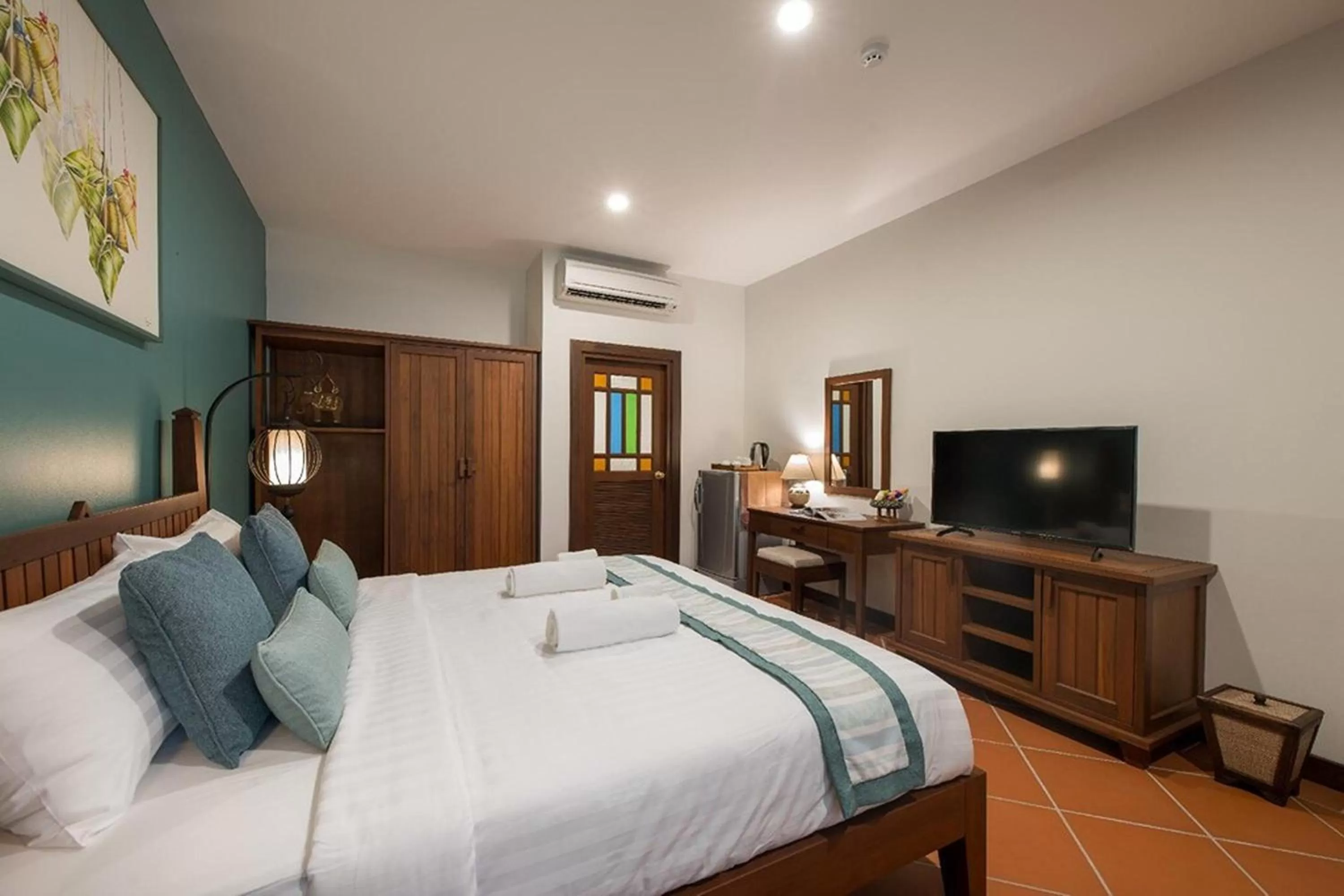 Bed in Villa Sanpakoi