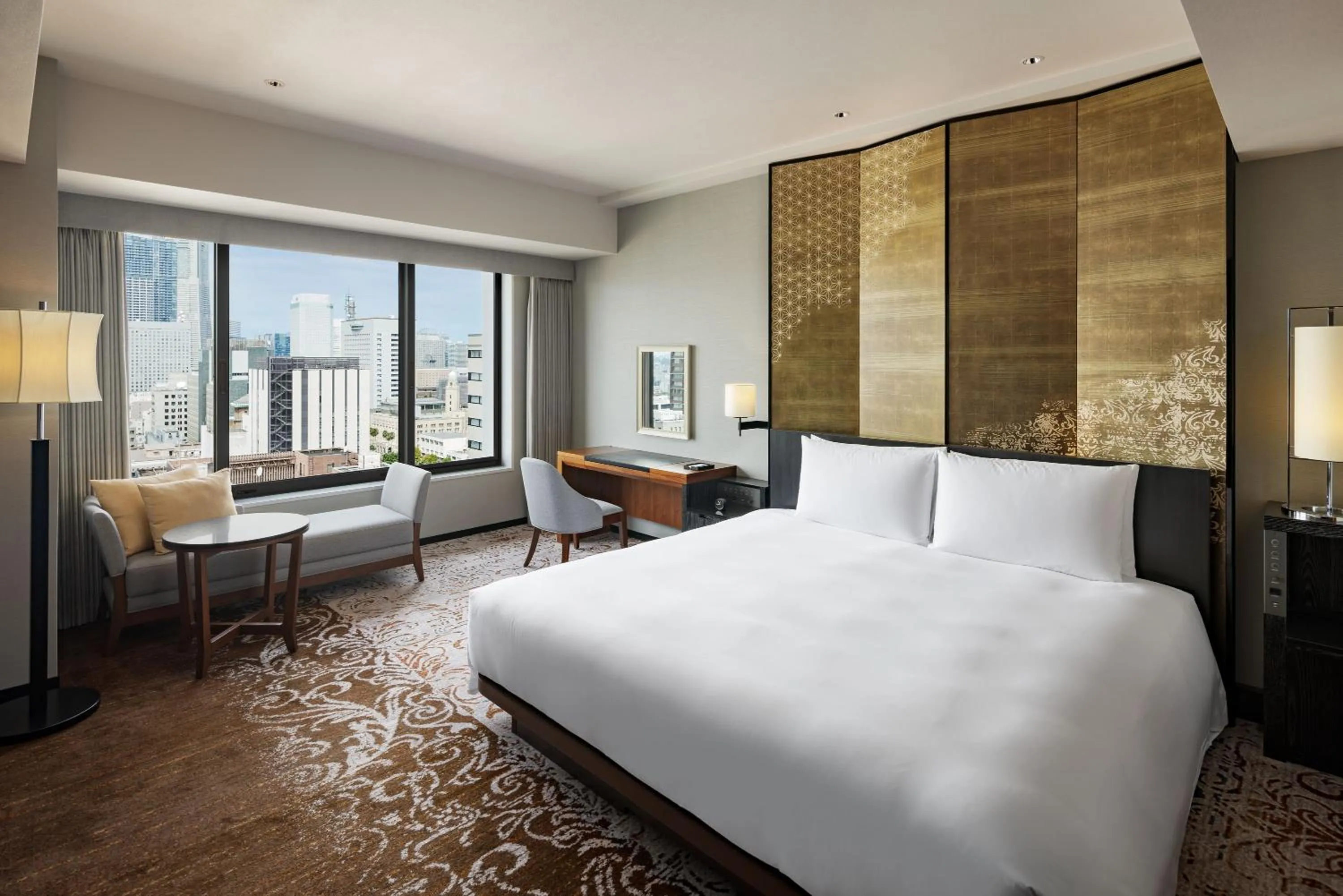 Bed in Hyatt Regency Yokohama