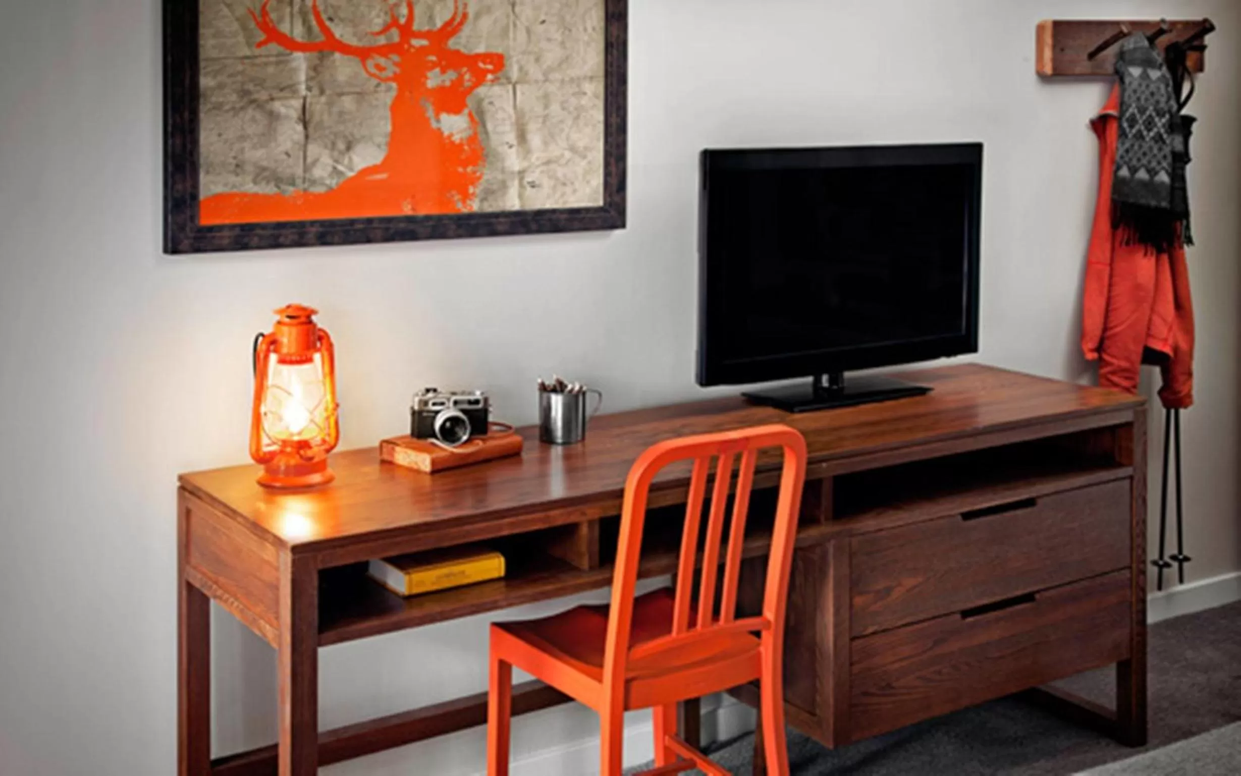 Seating area in Basecamp Tahoe South