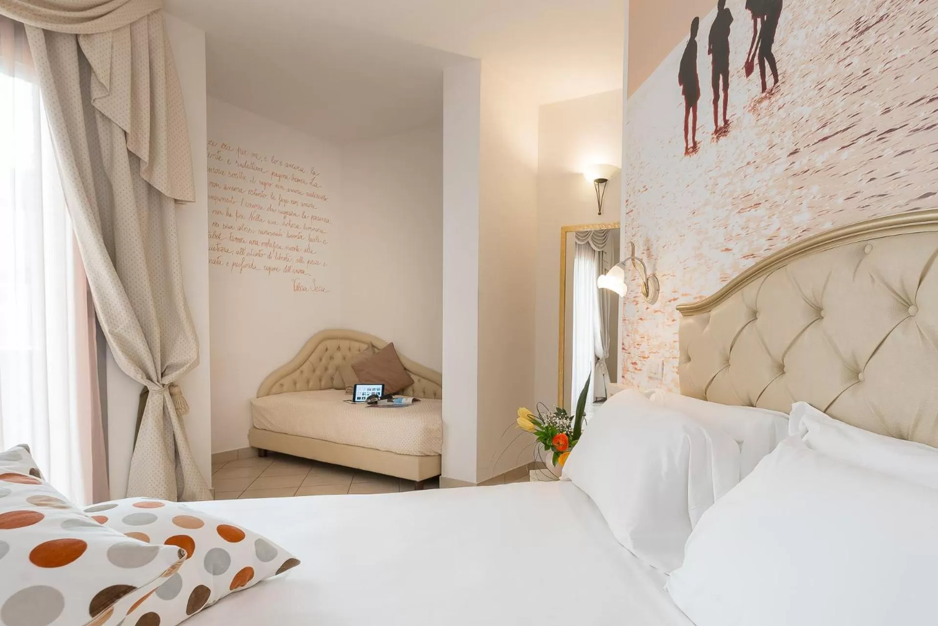 Bed in Sovrana Hotel & SPA