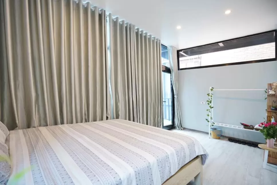 Bedroom, Bed in Almor Hostel With Pool in right center