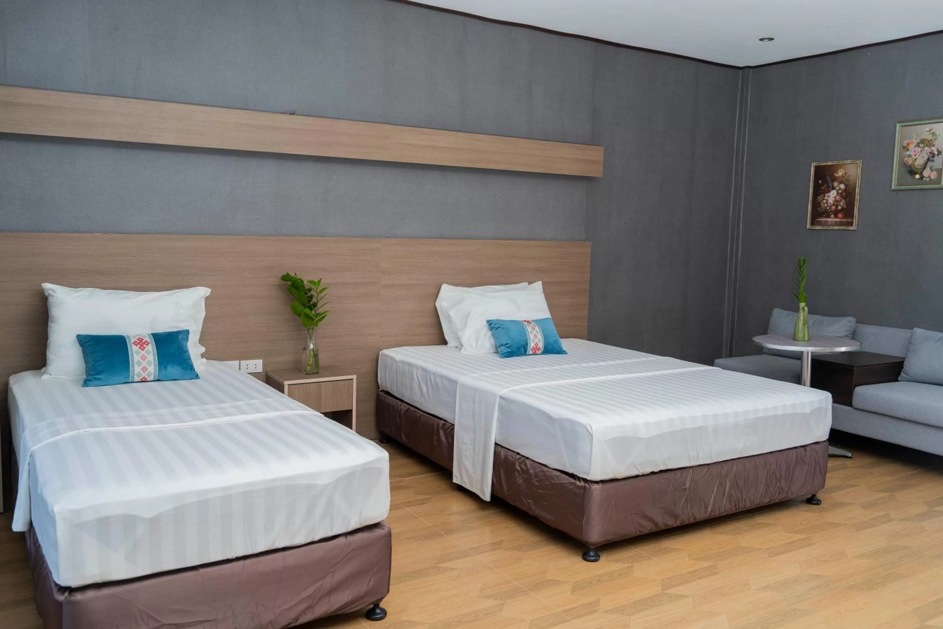 Bed in Espacio Resort Bohol