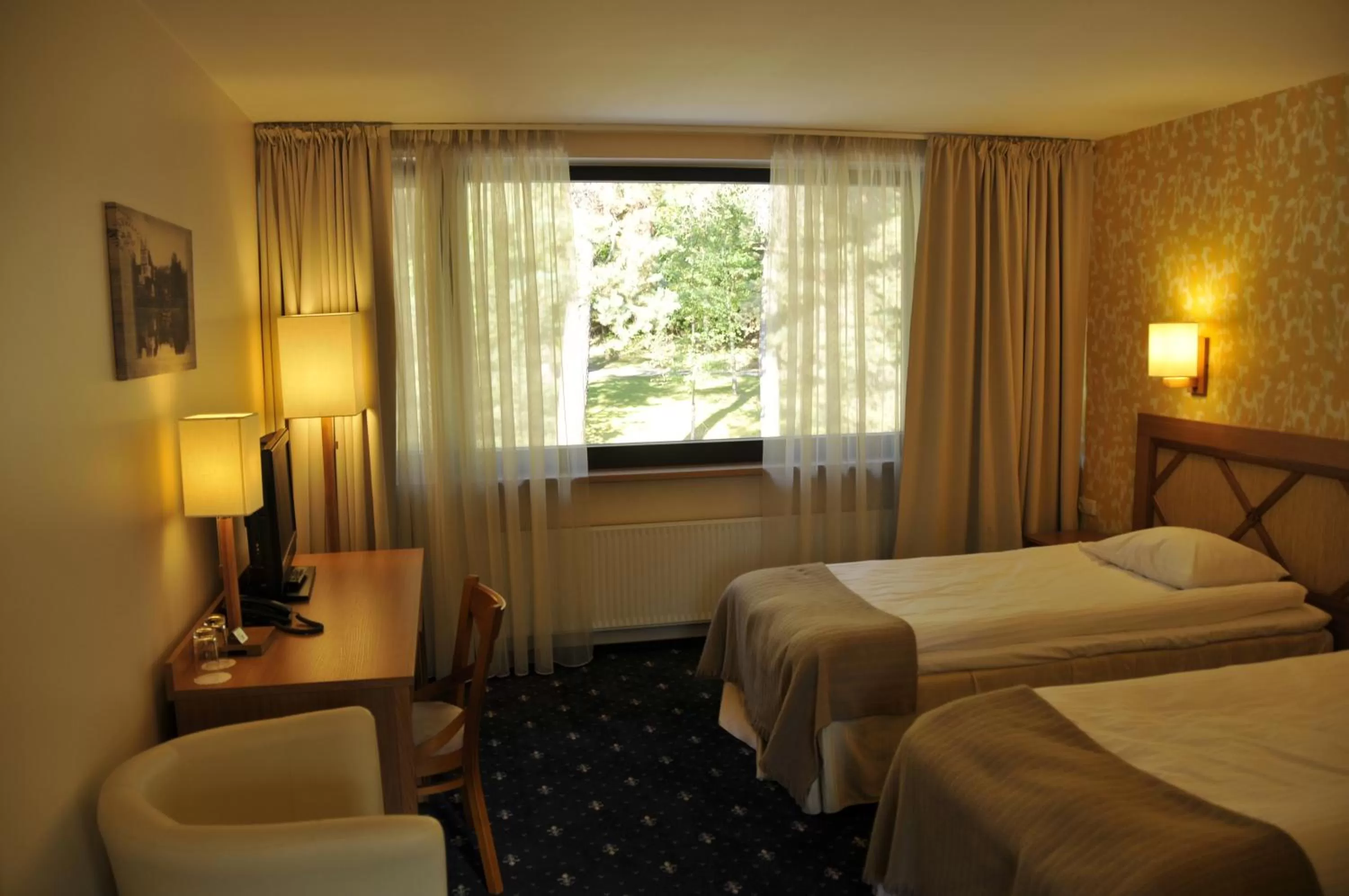 Bed in Park Villa Hotel