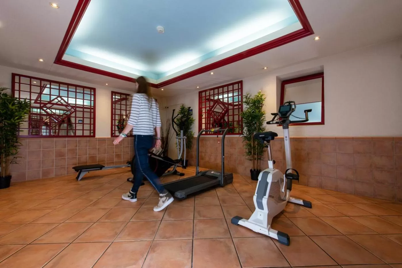 Fitness centre/facilities in Hotel des Alpes