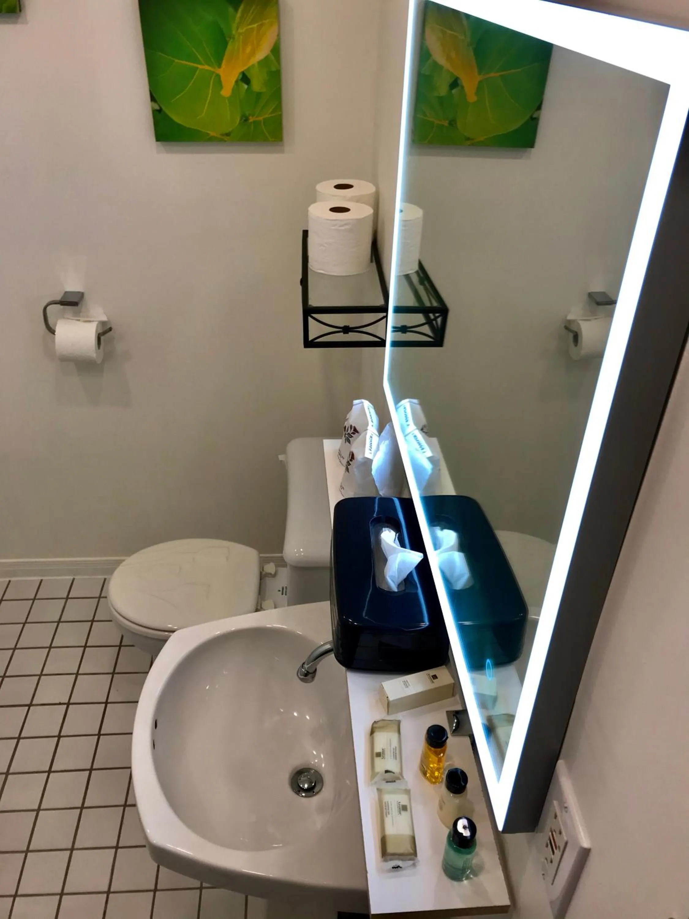 Bathroom in Auberge du Sault-à-la-Puce