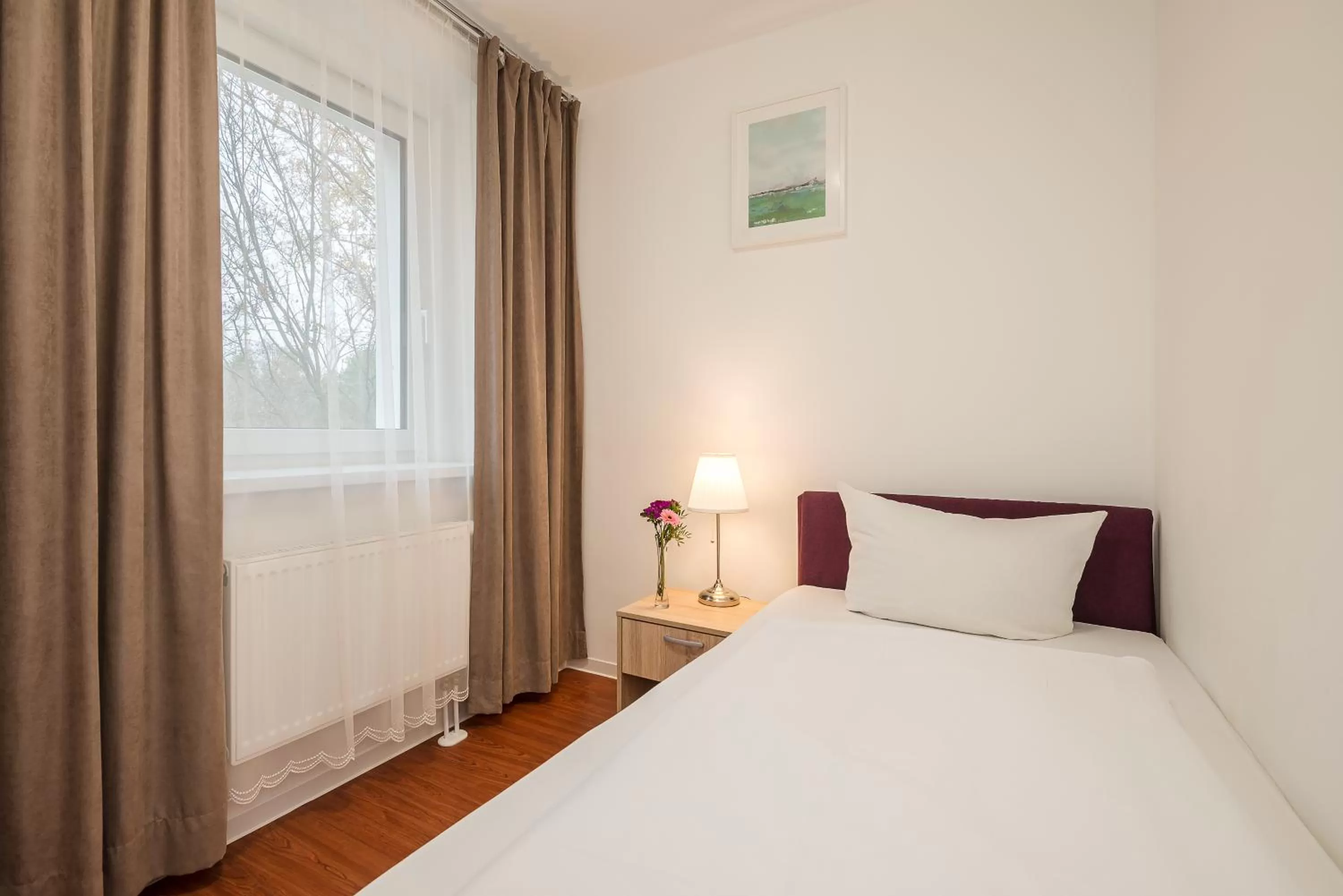 Bed in Hotel City Green Berlin