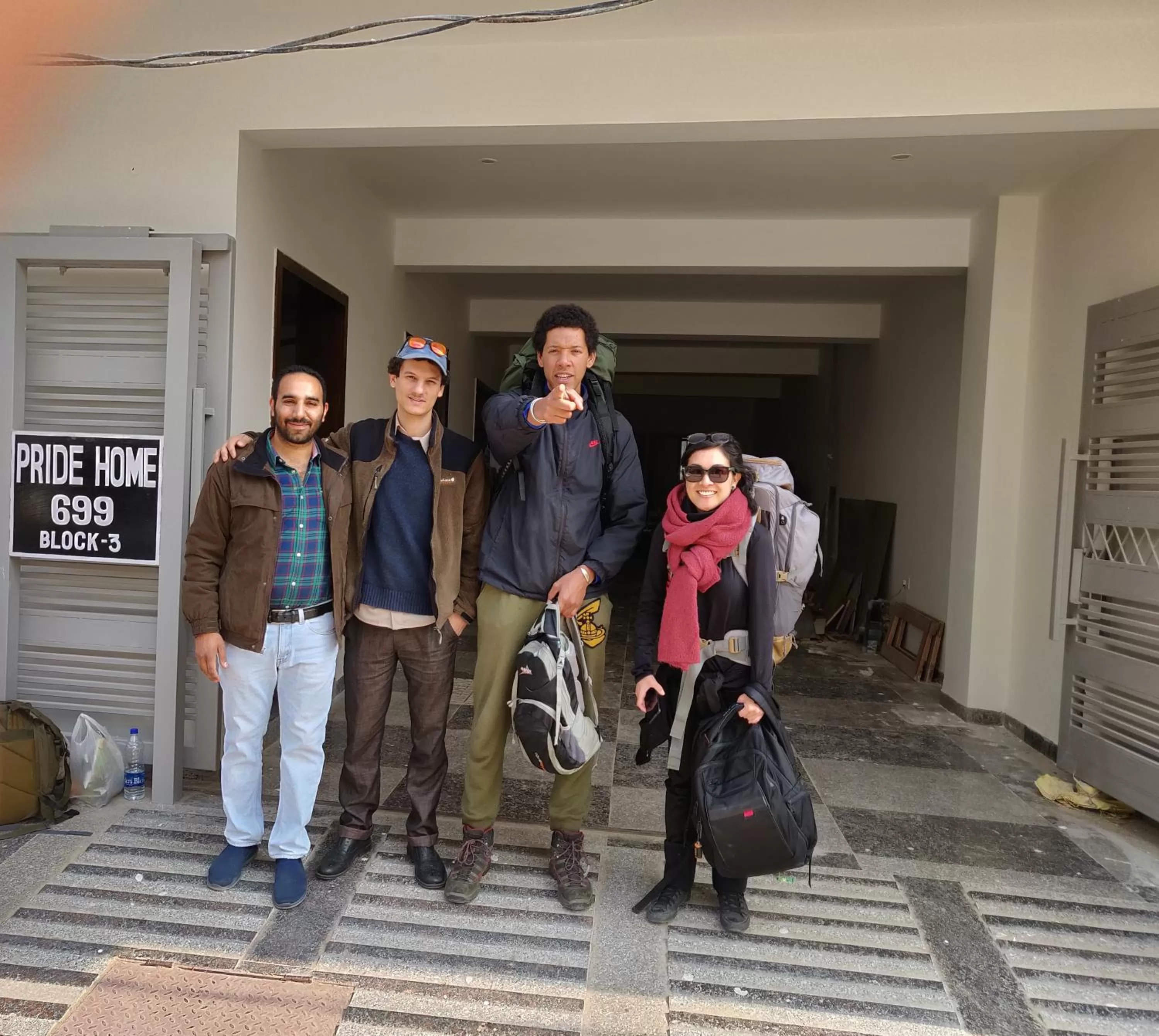 group of guests in Pride Home