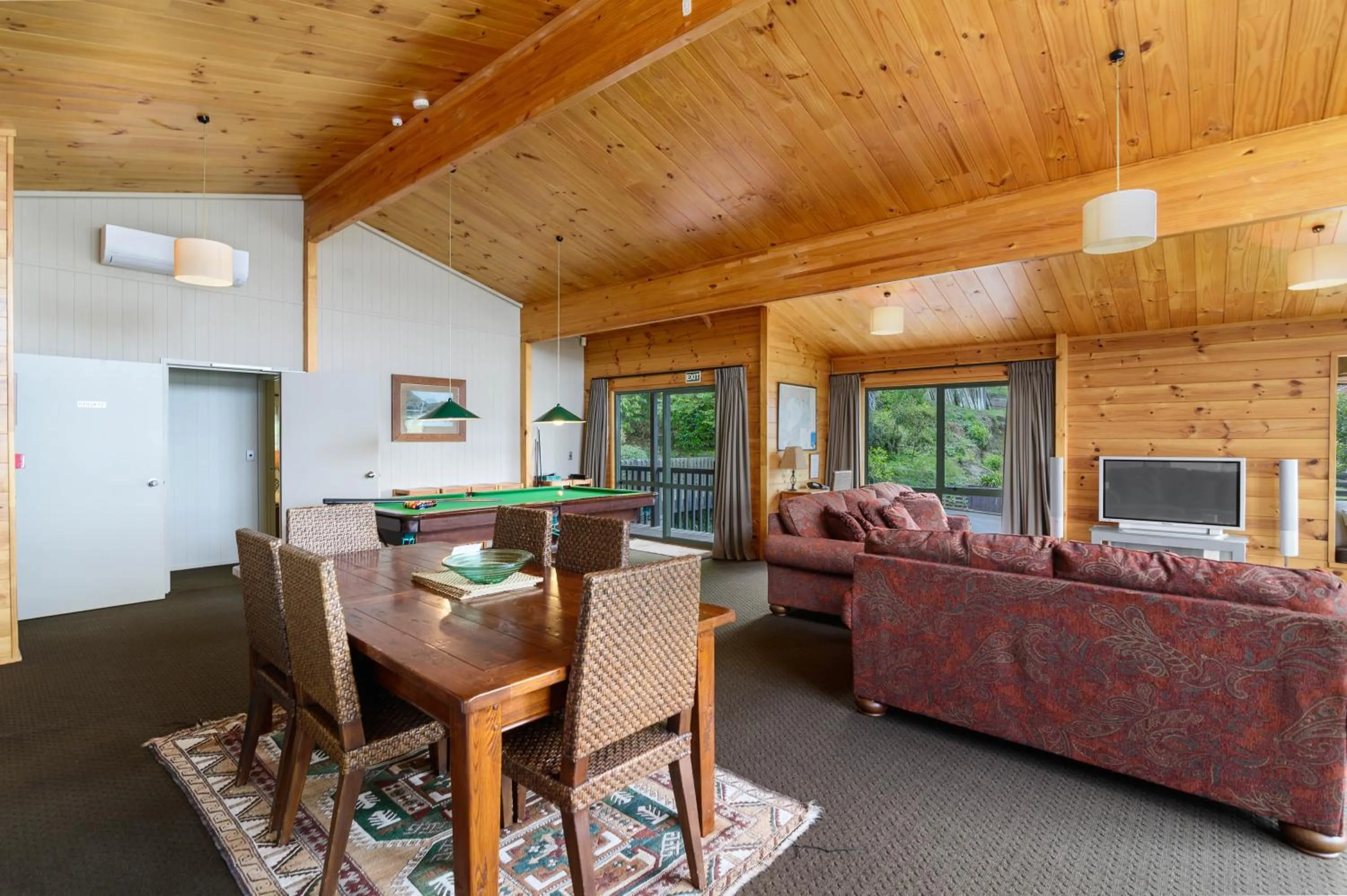 Living room in Koura Lodge