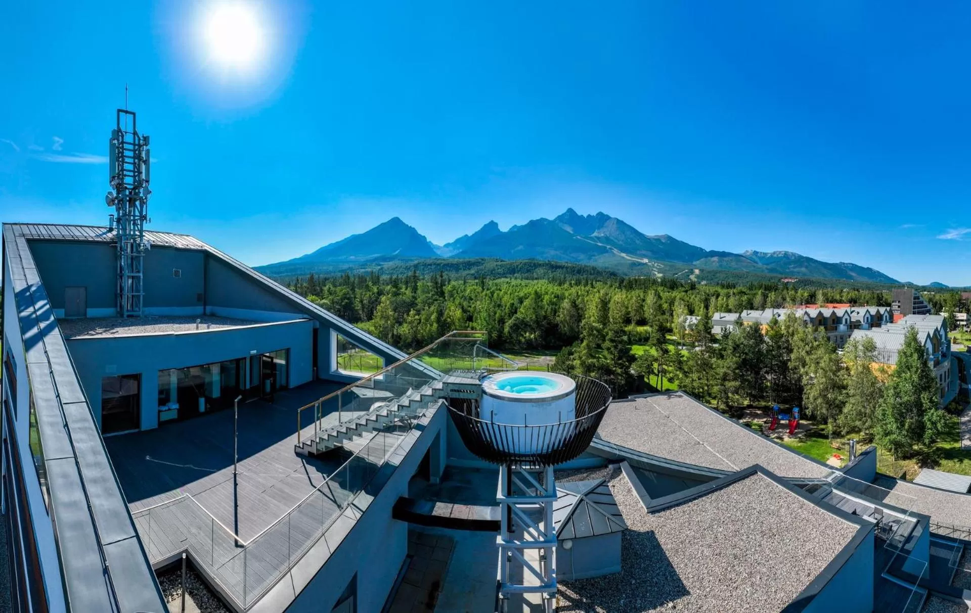 Pool view in Horizont Resort