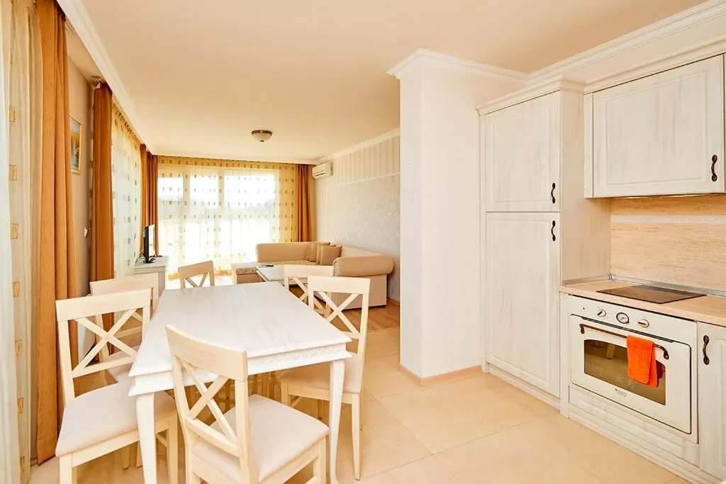 Kitchen or kitchenette in Penelopa Palace Apart Hotel & SPA