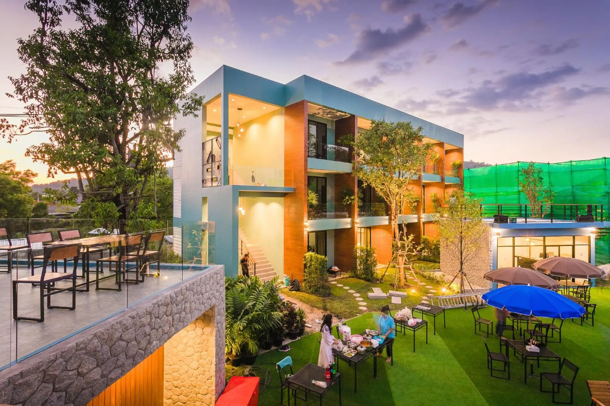 Property building in Peace Blue Naiharn Naturist Resort Phuket SHA Extra Plus