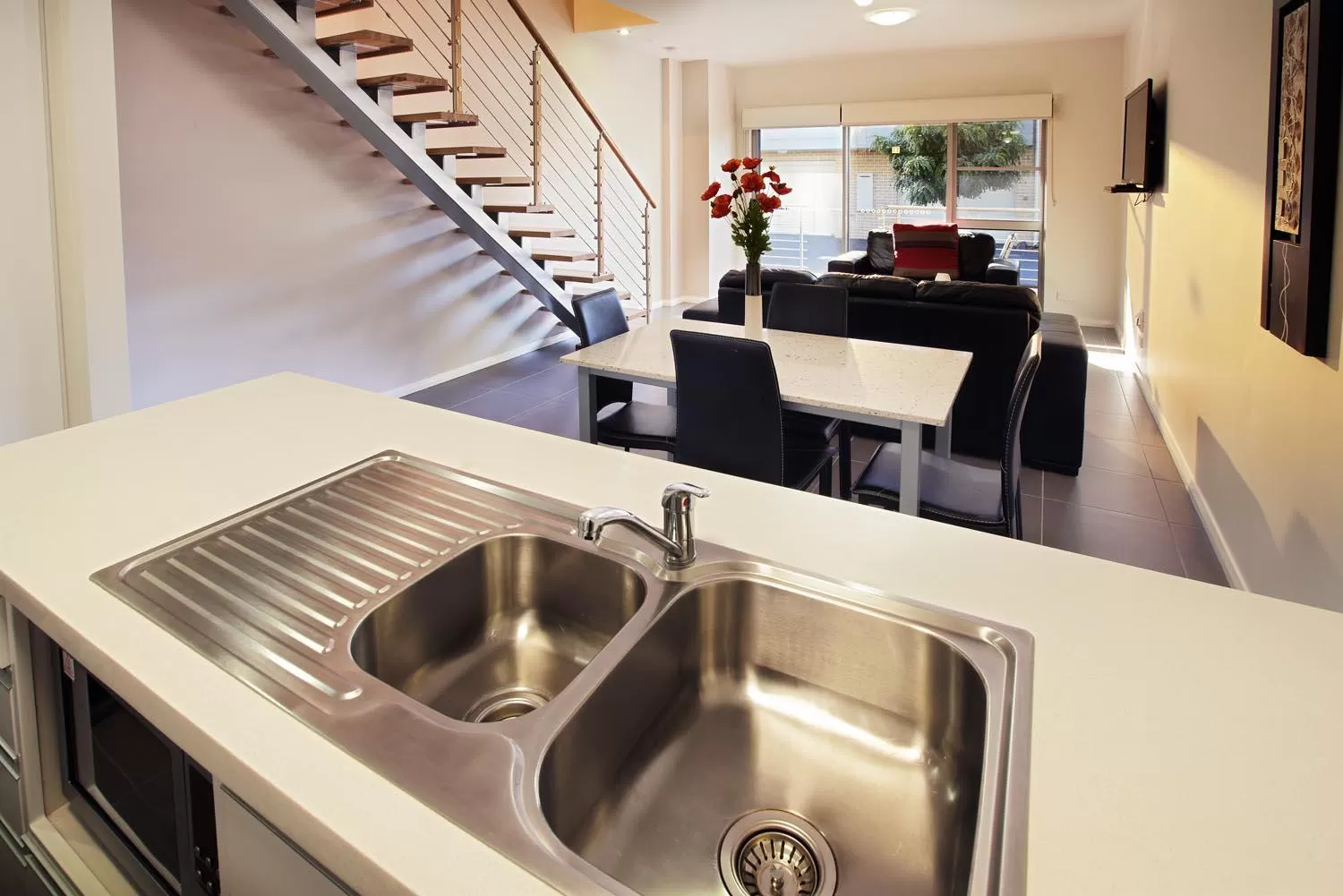 Kitchen or kitchenette in Charlestown Executive Apartments