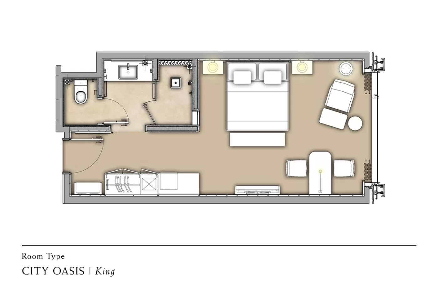 Floor plan in Pavilion Hotel Kuala Lumpur Managed by Banyan Tree