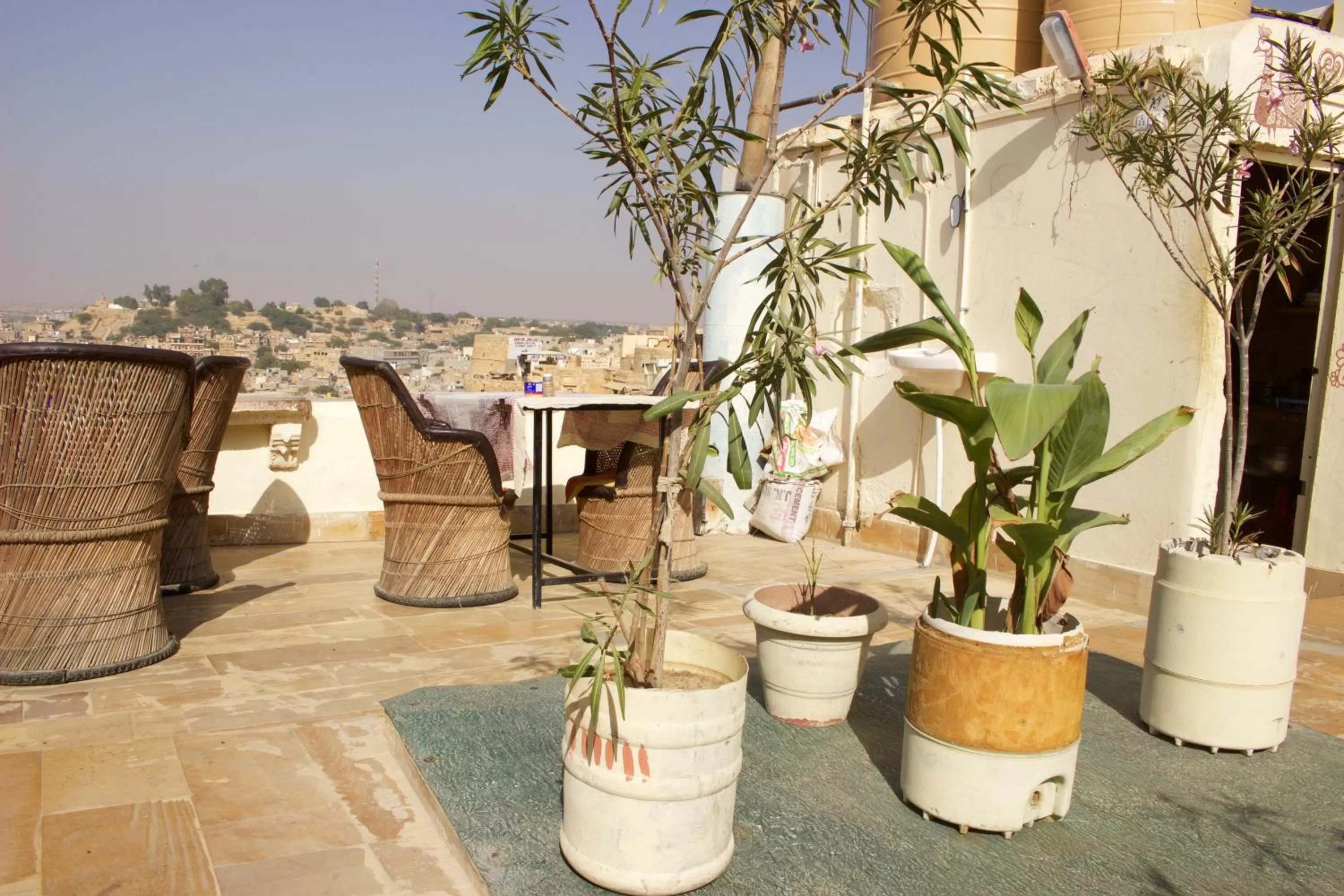 Patio in Hotel Desert