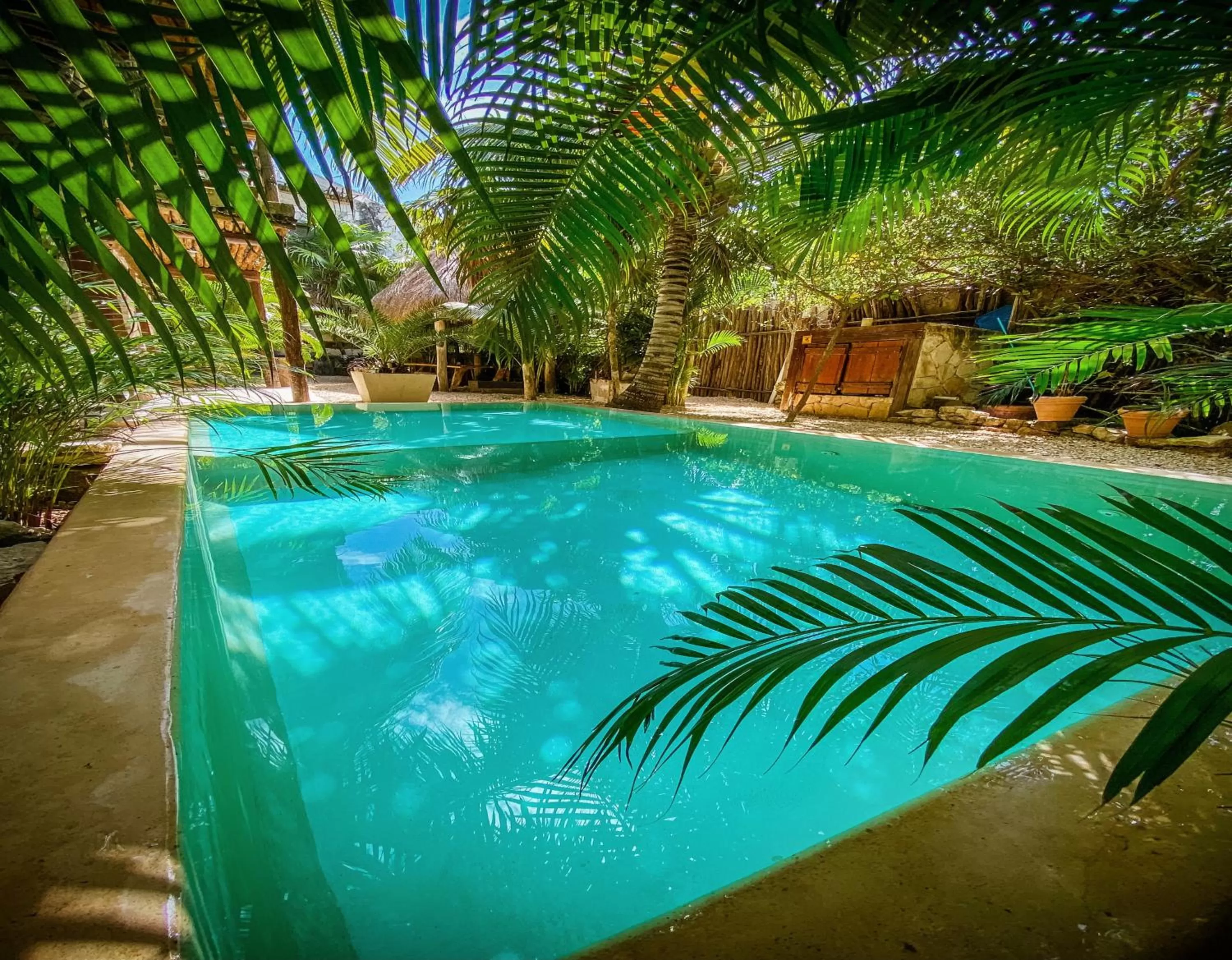 Inner courtyard view in Suites Tulum