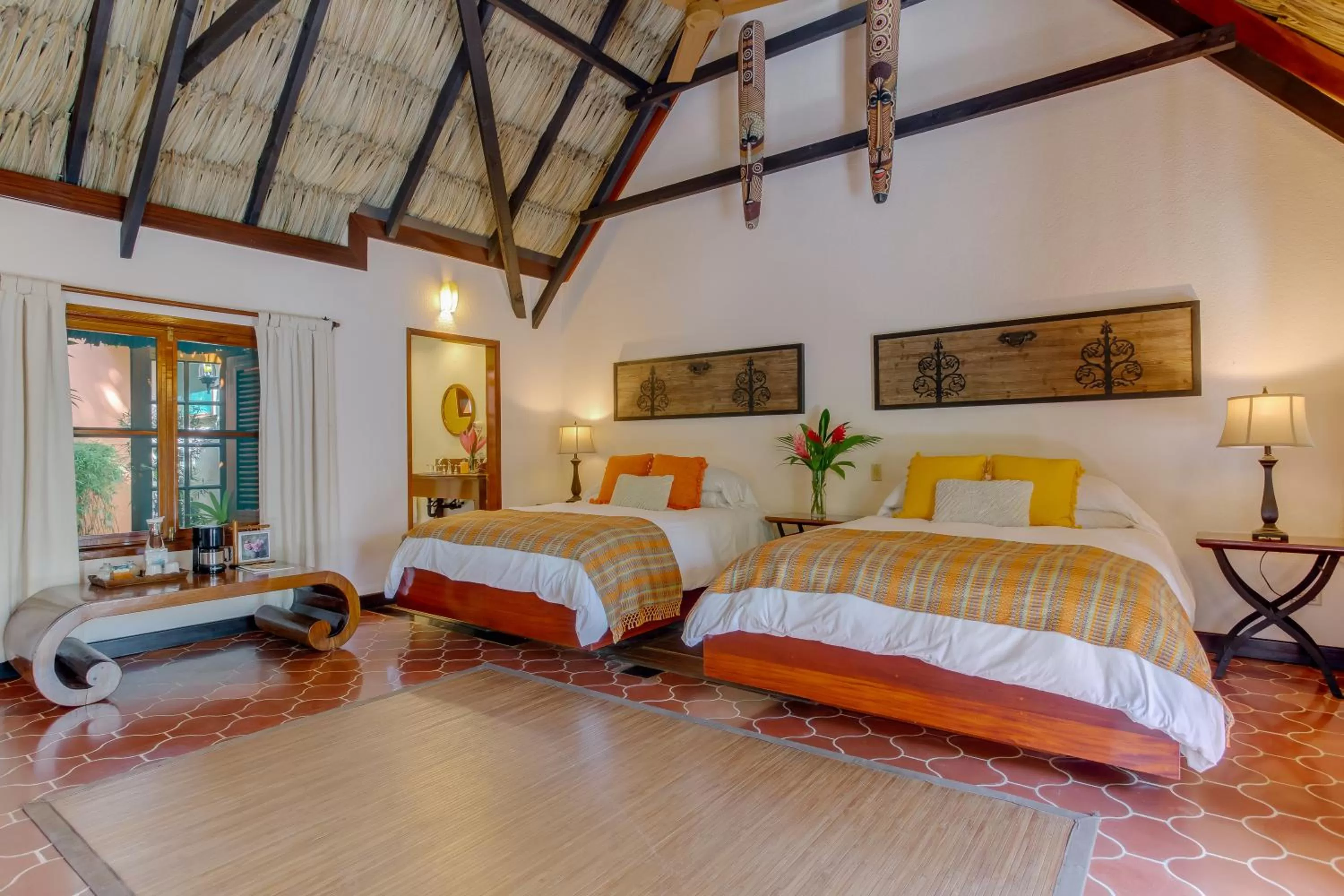 Bedroom, Bed in The Lodge at ChaaCreek