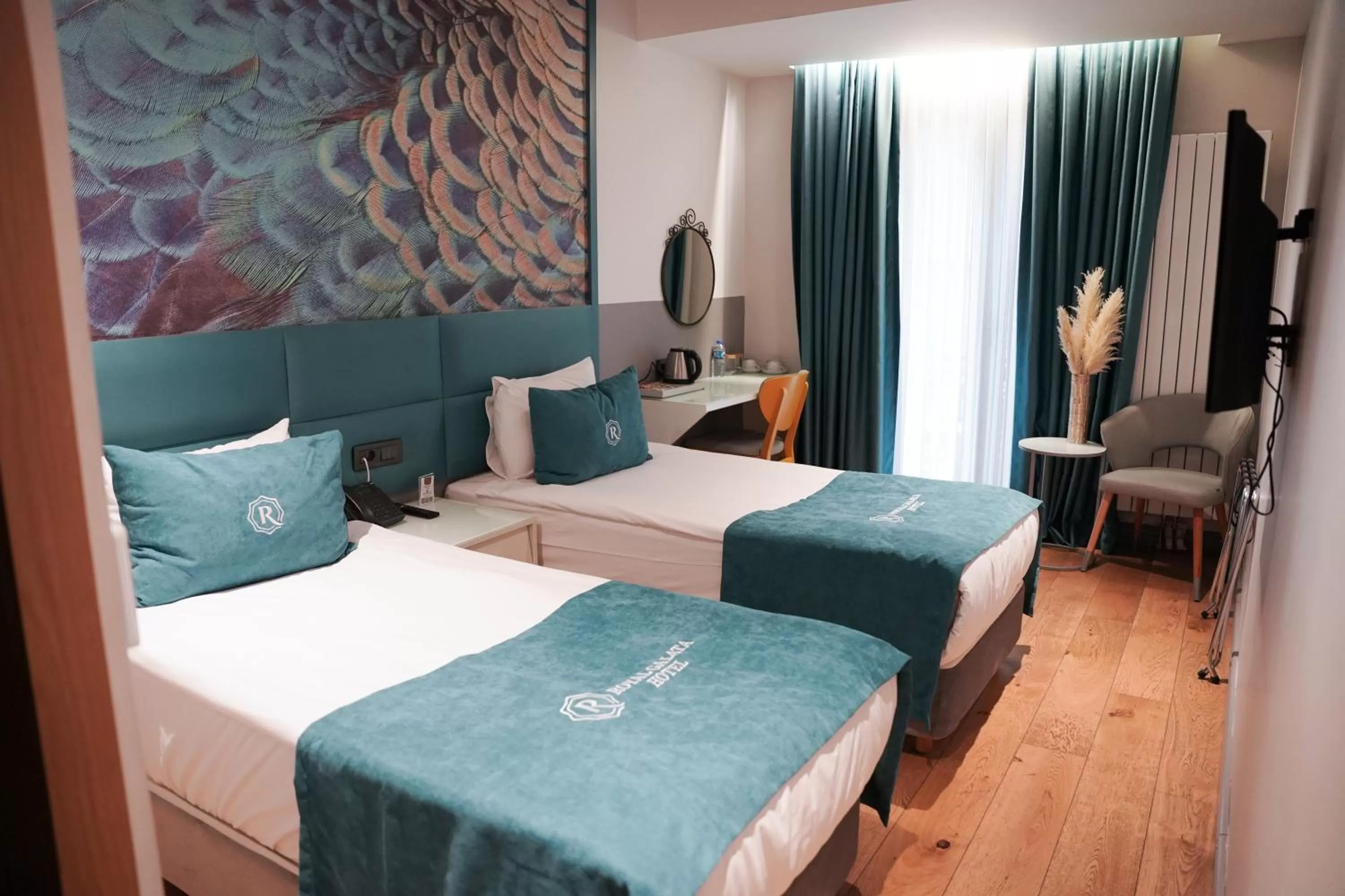 Bed in Royal Galata Hotel