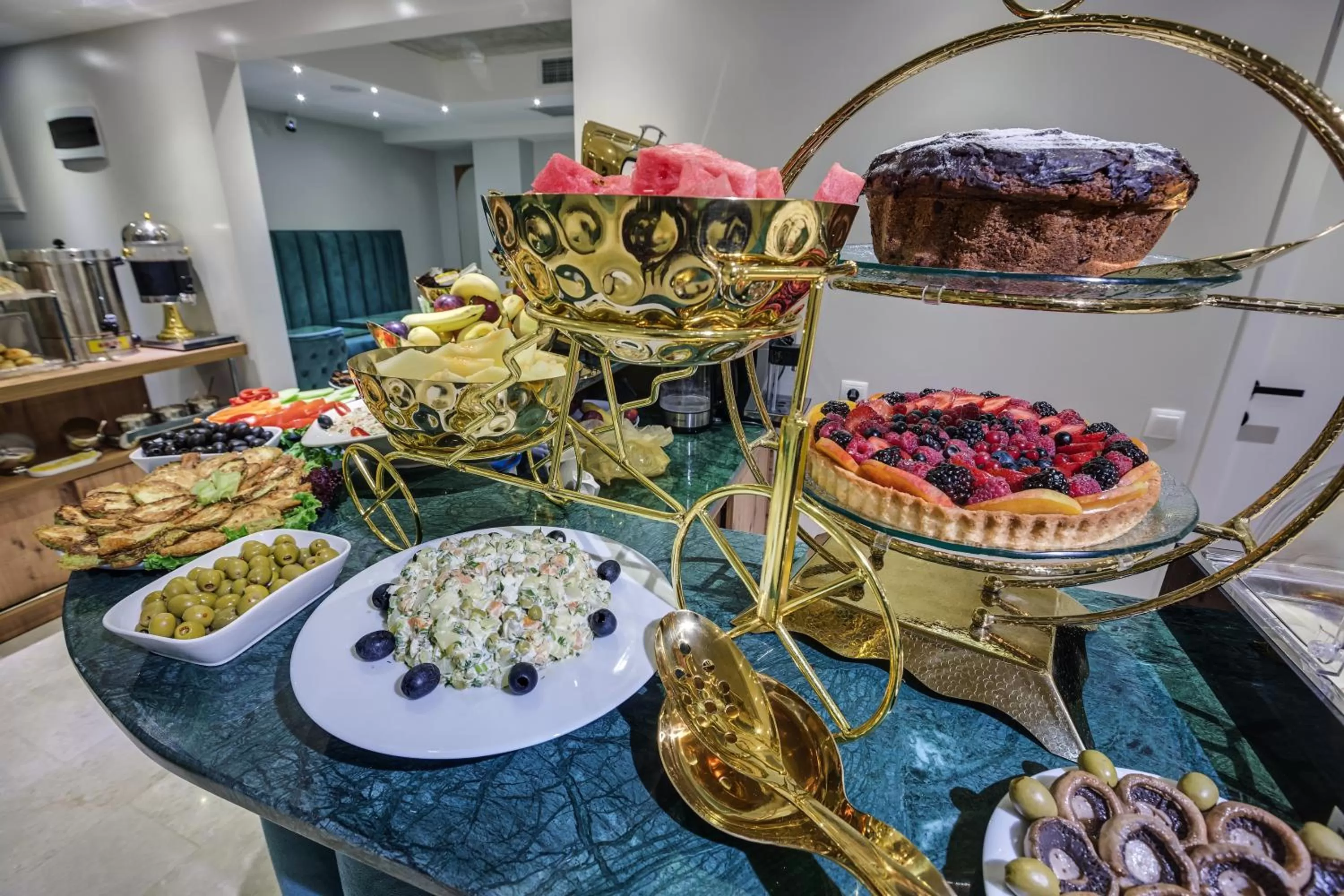 Buffet breakfast in Mit Hotel Tbilisi