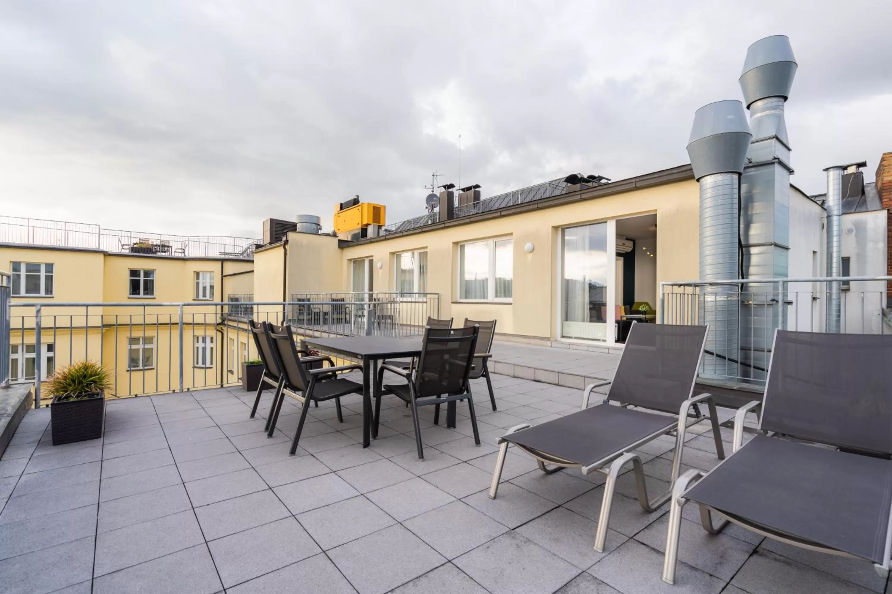 Balcony/Terrace in EA ApartHotel Melantrich