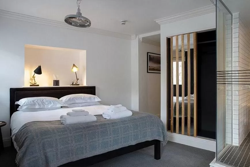 Bed in The Black Bull Inn