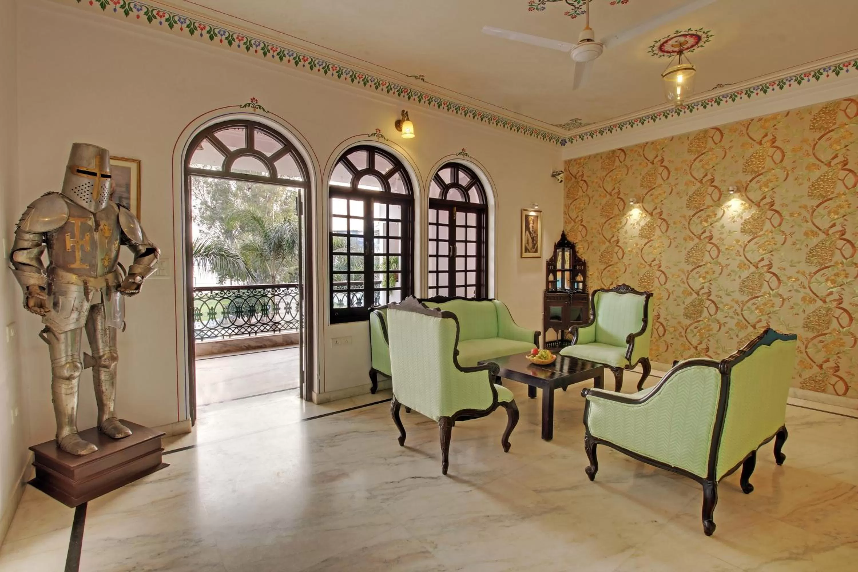 Living room in Panna Vilas - A Lake Facing Boutique Hotel