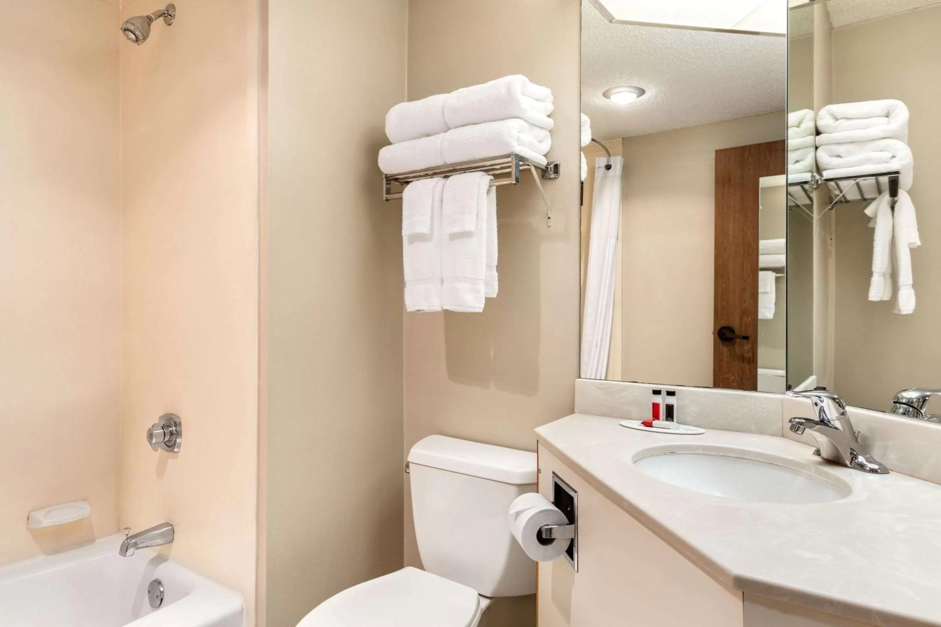 Bathroom in Days Inn by Wyndham Fargo - West Acres