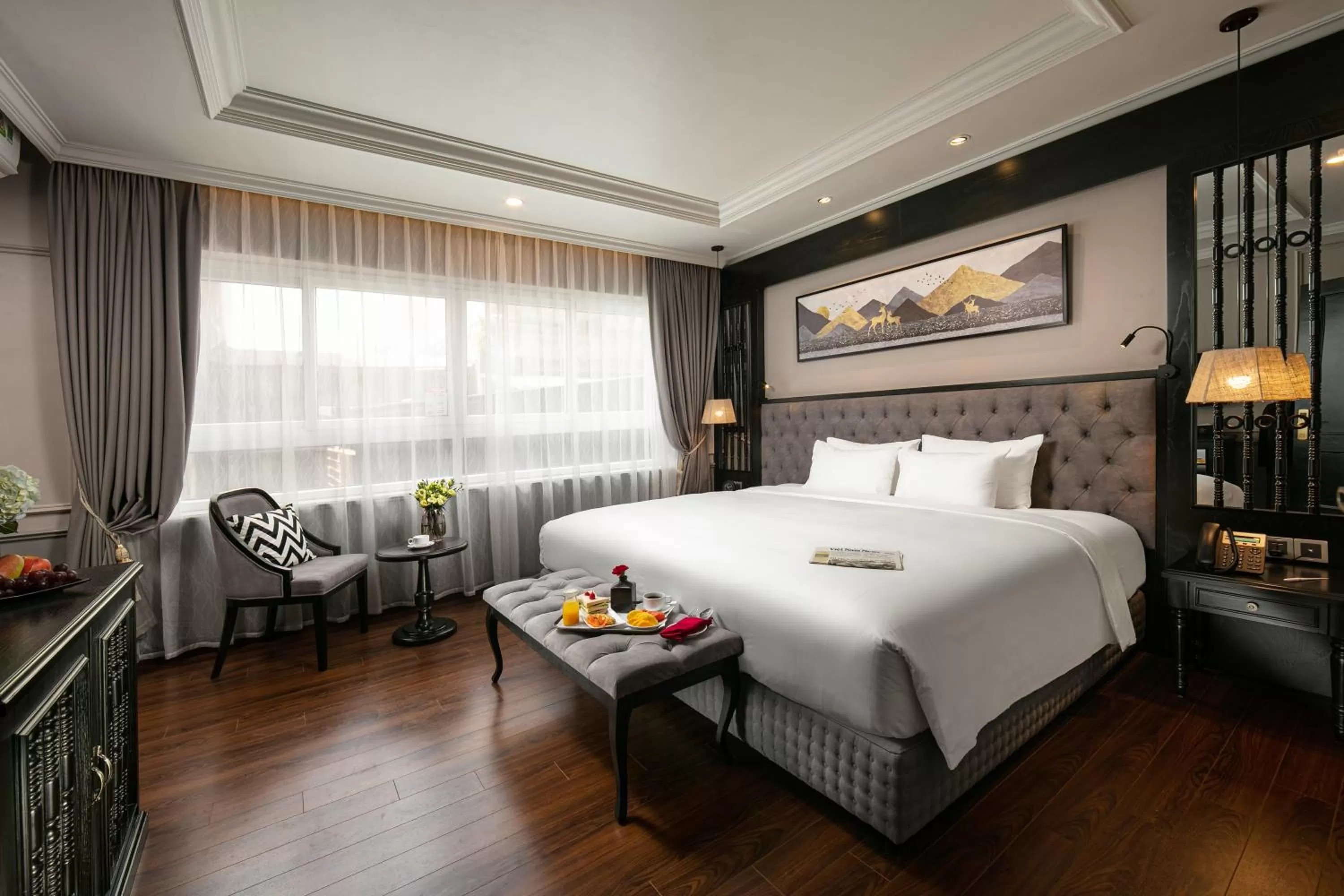 Living room, Bed in Imperial Hotel & Spa