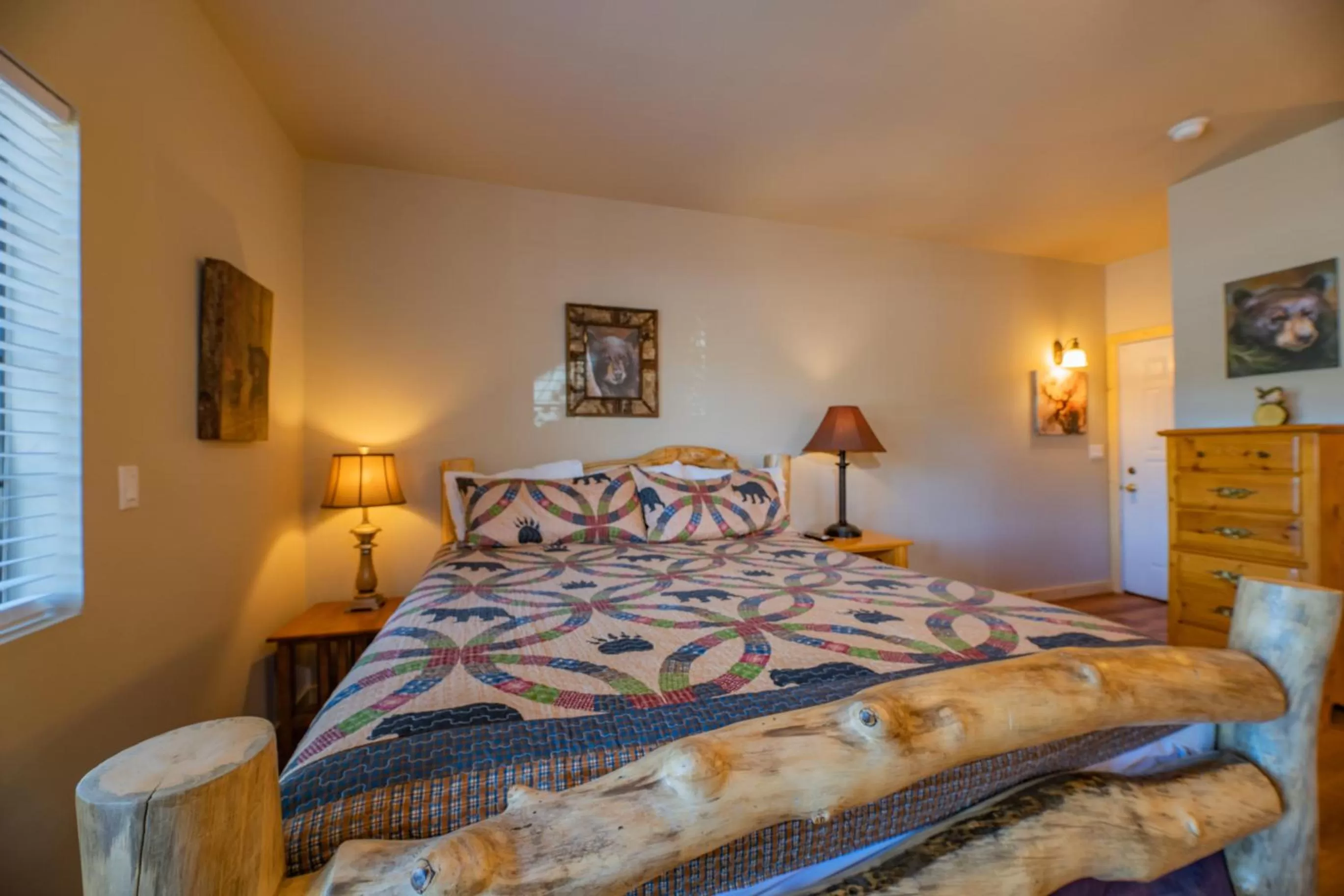 Bed in Black Forest Lodge