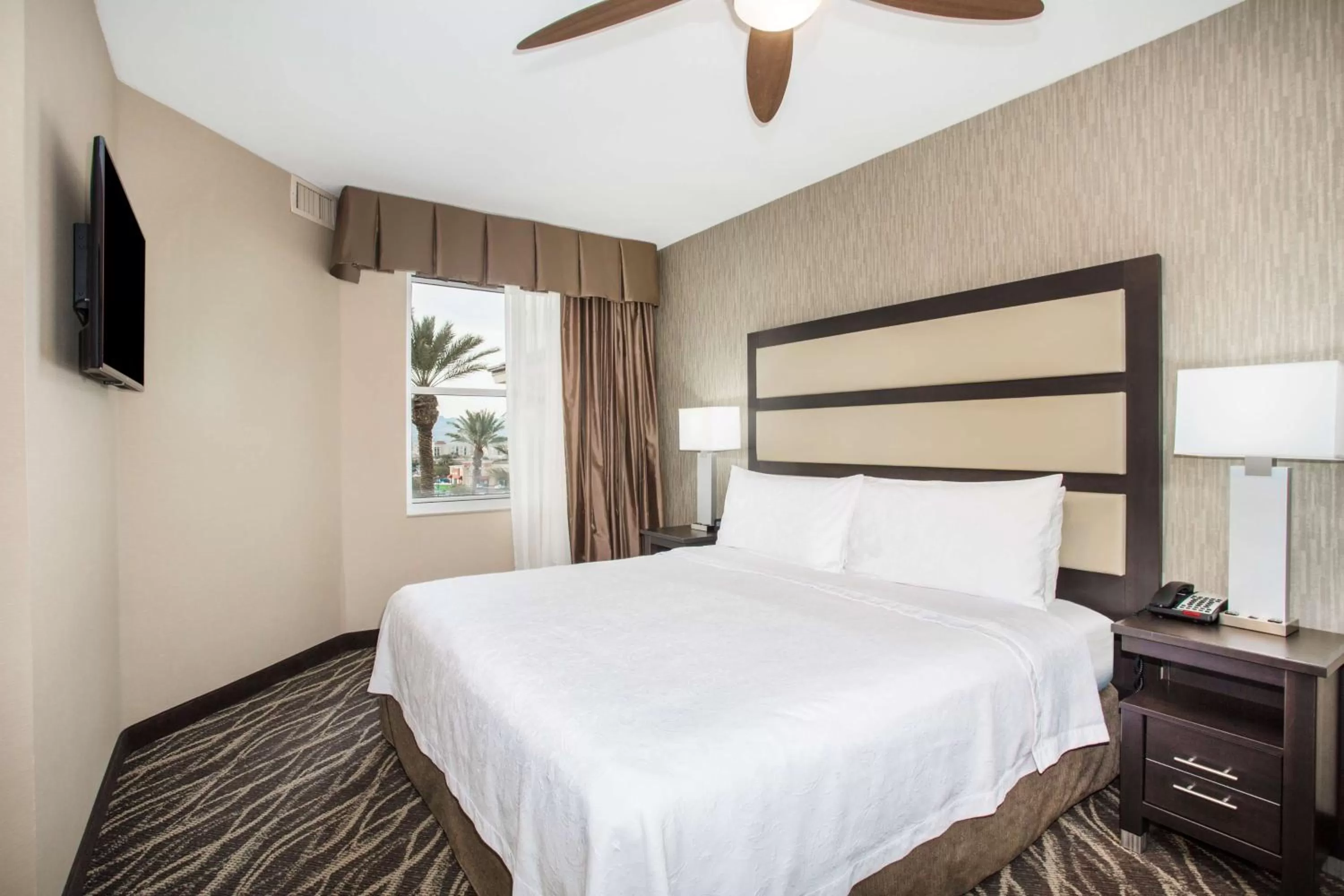 Bed in Homewood Suites by Hilton South Las Vegas