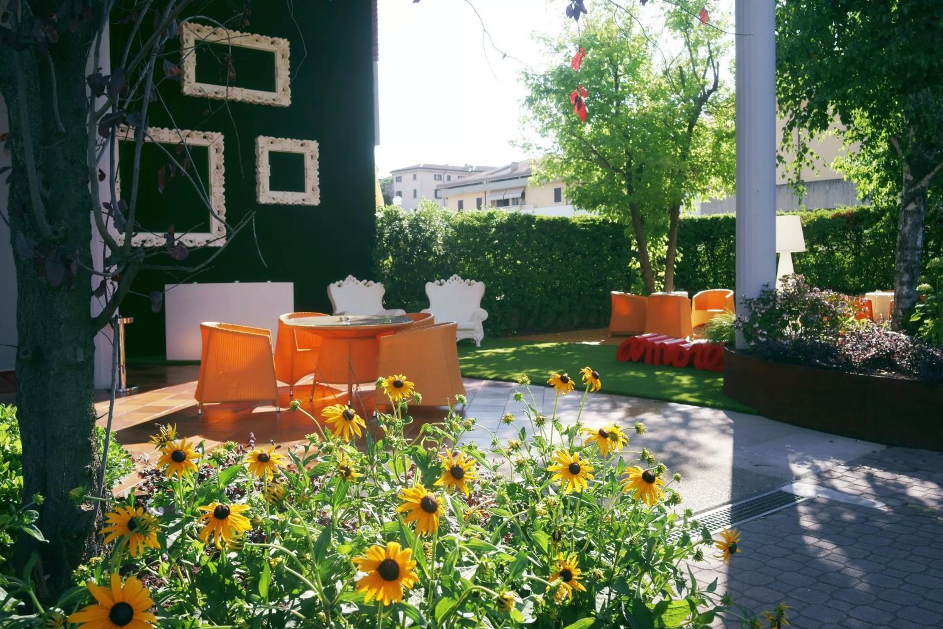 Patio in Hotel Valpolicella International