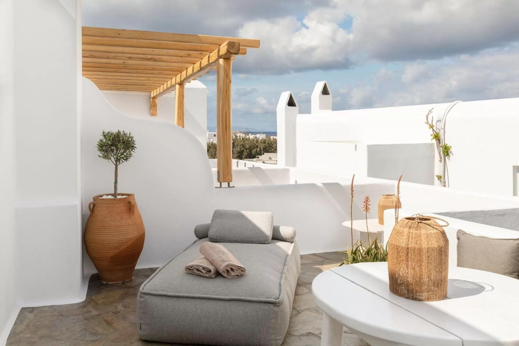 Seating area in Elena Hotel Mykonos