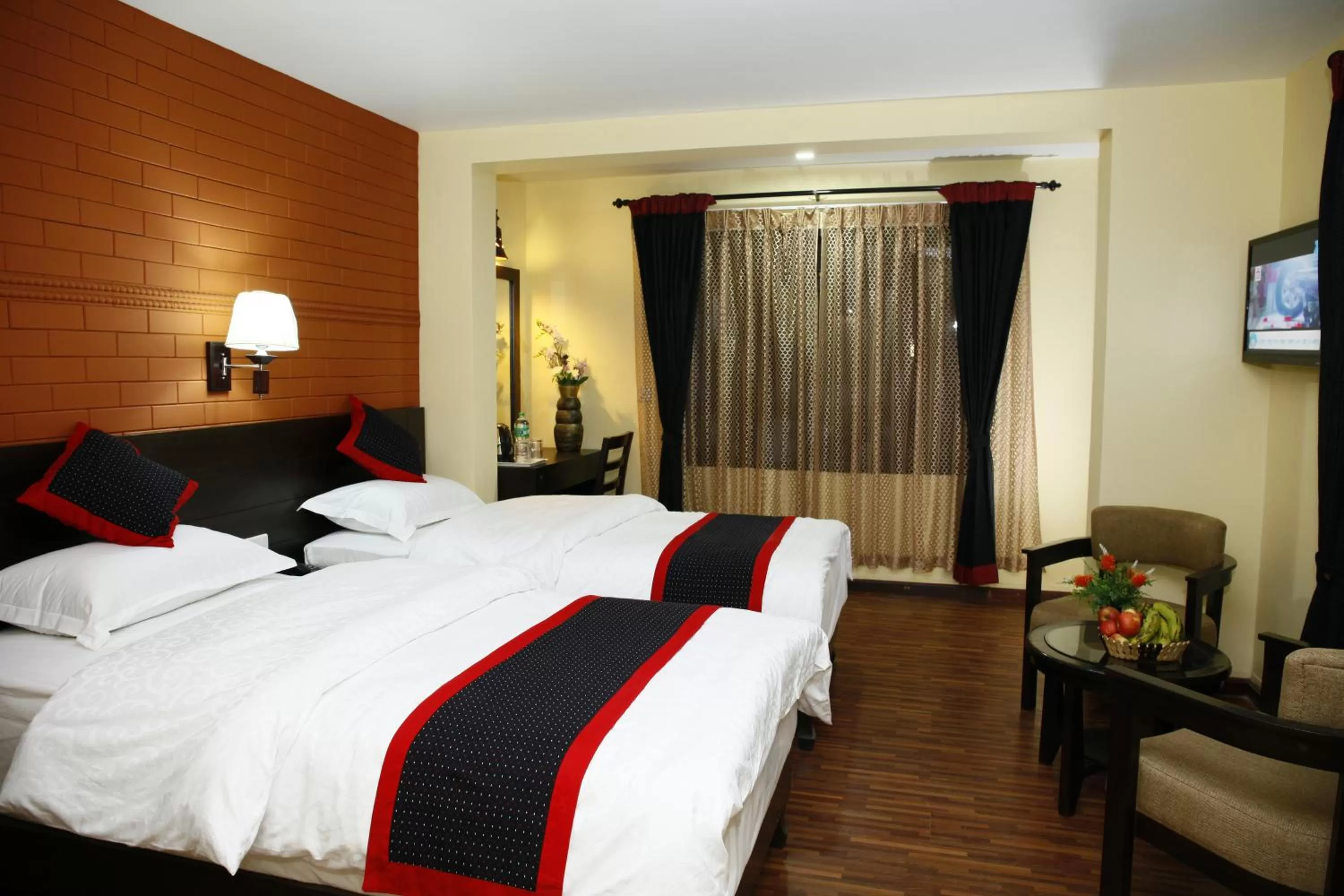 Bed in Taleju Boutique Hotel